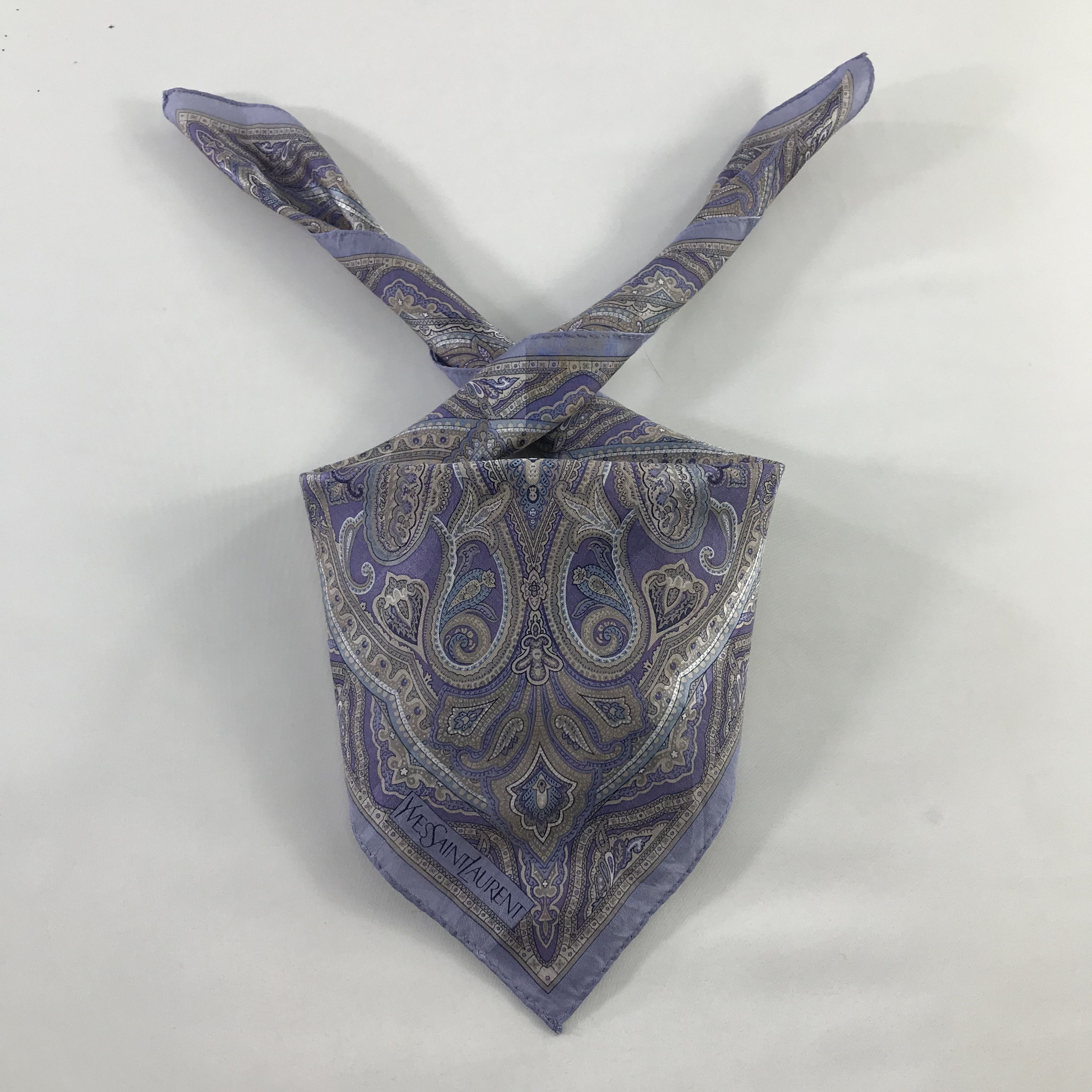 Vintage × Yves Saint Laurent Yves Saint Laurent Bandana / Handkerchief /Neckerchief -S632 Size ONE SIZE - 3 Thumbnail