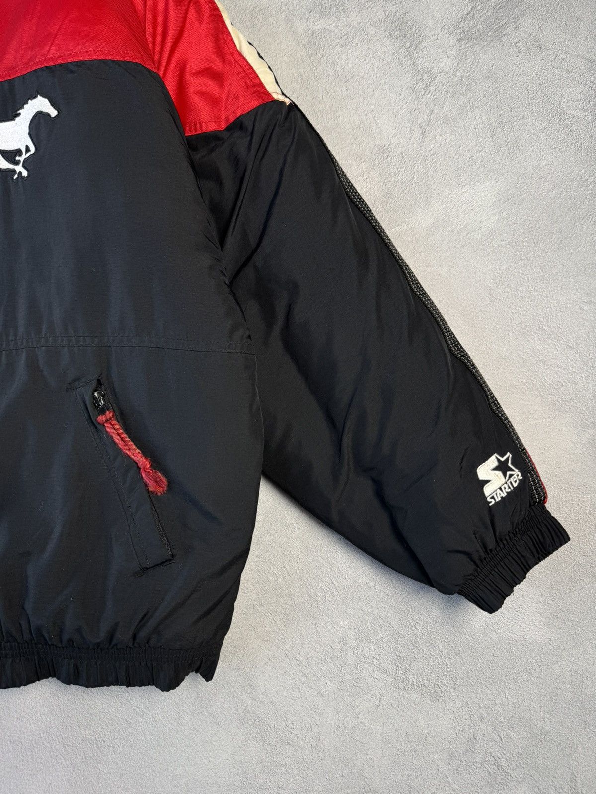 Starter Calgary Stampeders Vintage 90s Football Bomber Jacket Size US L / EU 52-54 / 3 - 7 Thumbnail