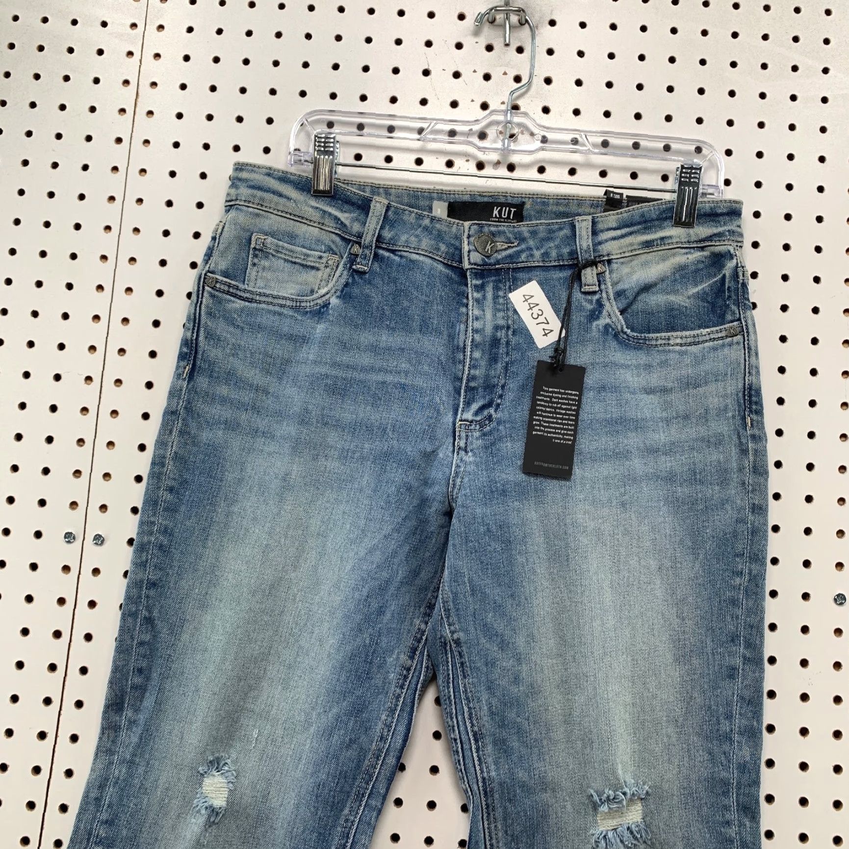 Vintage KUT from the Kloth Kelsey Jeans Womens 8 Blue High Rise Flare 27in Inseam 31in Waist Boho Modern Denim Jeans Womens 8 Regular Blue Flared 8 Size 30" / US 8 / IT 44 - 2 Thumbnail