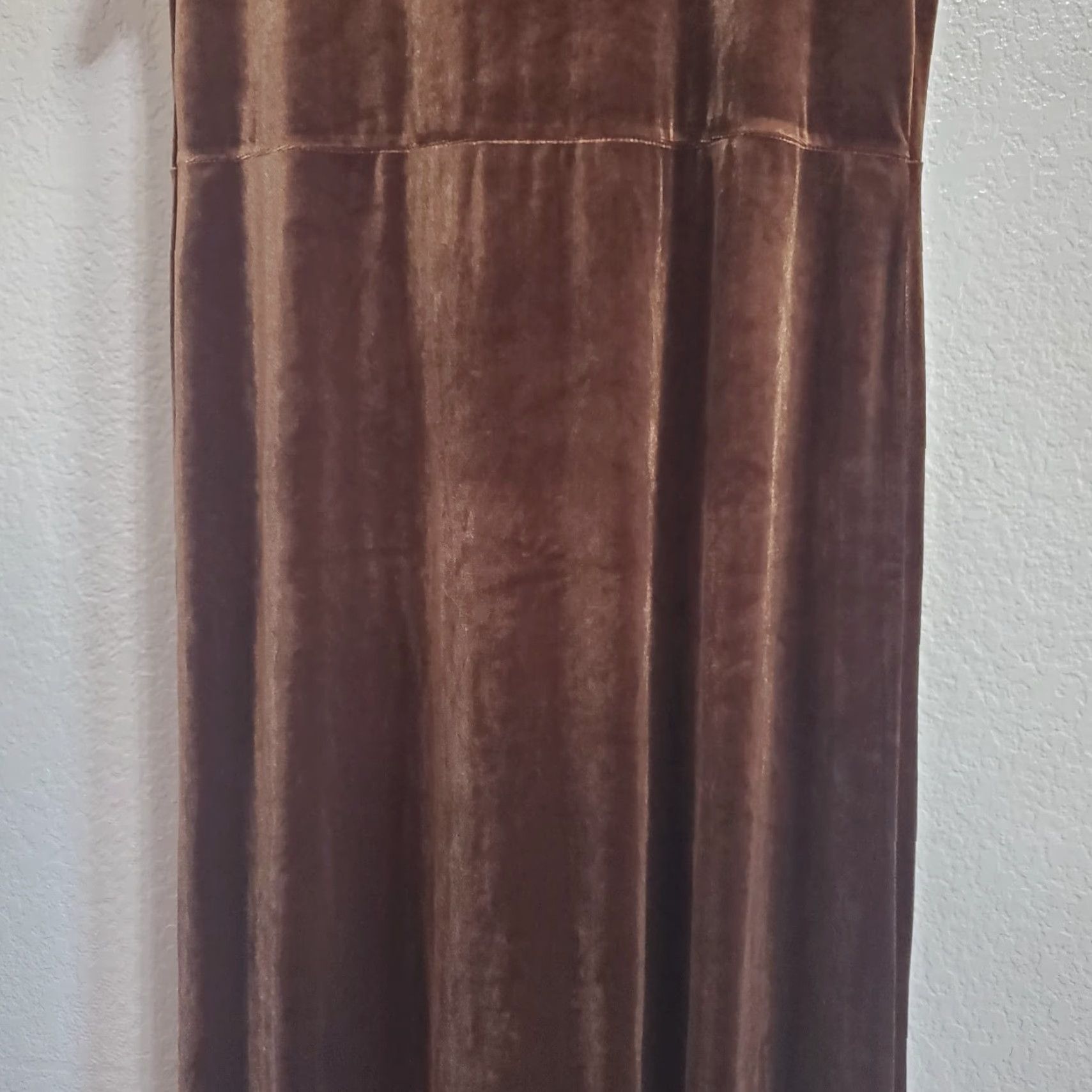 Laura Ashley VINTAGE Laura Ashley Velvet Maxi Dress Women M Brown VTG Empire Waist Short Sleeve 90s Size 32" / US 10 / IT 46 - 5 Thumbnail