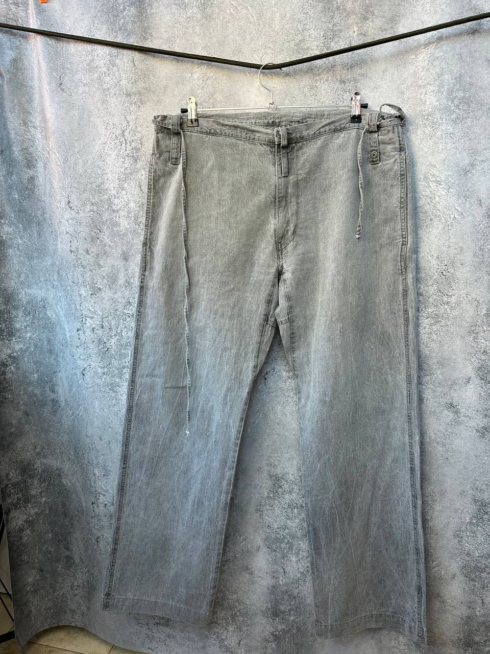 Diesel × Vintage Diesel Relaxed Fit Washed Grey Pants Belt Detail Vintage Size US 32 / EU 48 - 1 Thumbnail