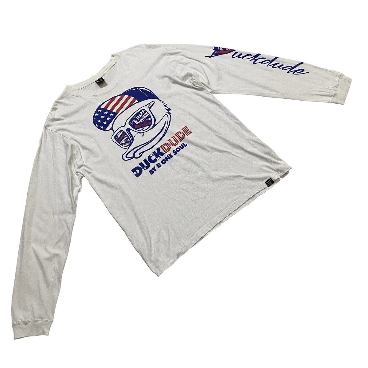 Japanese Brand × Vintage B one Soul quackers duck dude long sleeve tee Size US XL / EU 56 / 4 - 2 Thumbnail