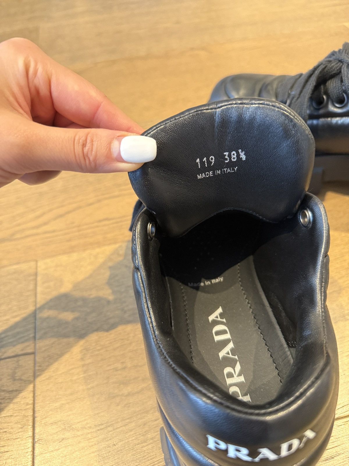 Prada Prada Soft Leather Padded Nappa Shoes Size US 7.5 / IT 37.5 - 2 Thumbnail