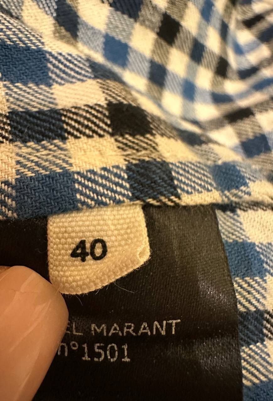 Isabel Marant Etoile Isabel Marant Etoile Women's Plaid Check Cotton Shirt Size S Size S / US 4 / IT 40 - 5 Thumbnail