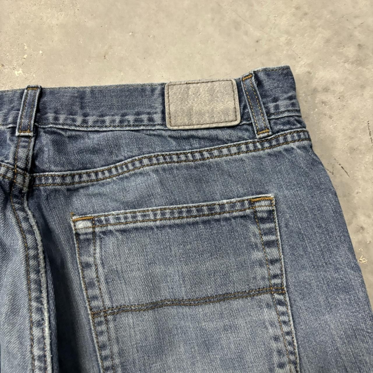 Japanese Brand × Vintage Crazy Vintage Y2K/2000s Grunge Faded Dark Wash Denim Jeans! Size US 34 / EU 50 - 7 Thumbnail