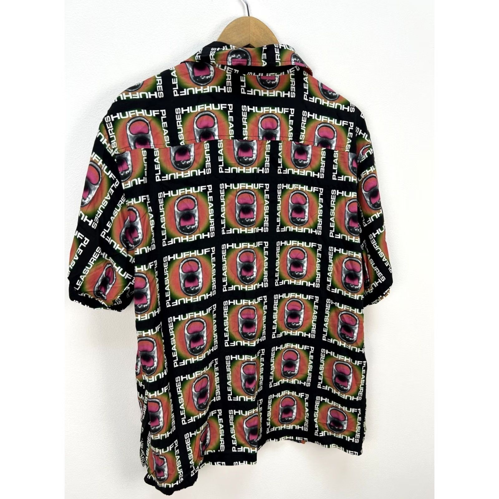 Huf HUF x Pleasures Pop Top Rayon Woven Shirt Multicolor Men's L Slim? Size US L / EU 52-54 / 3 - 3 Thumbnail