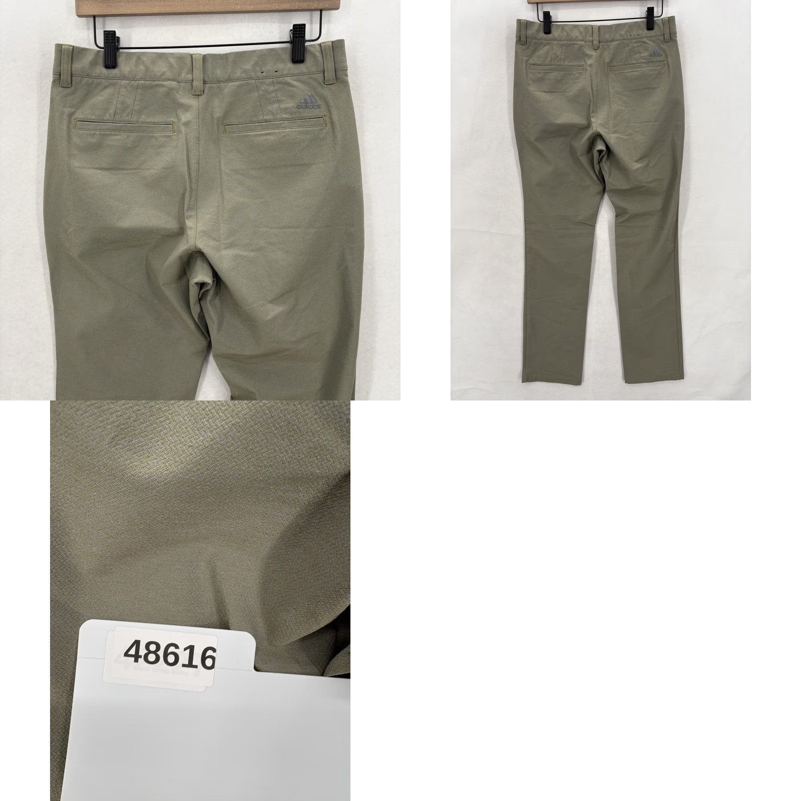 Adidas Adidas Ultimate 365 Twill Crosshatch Golf Pants Mens 30x32 Green Performance Size US 30 / EU 46 - 9 Thumbnail
