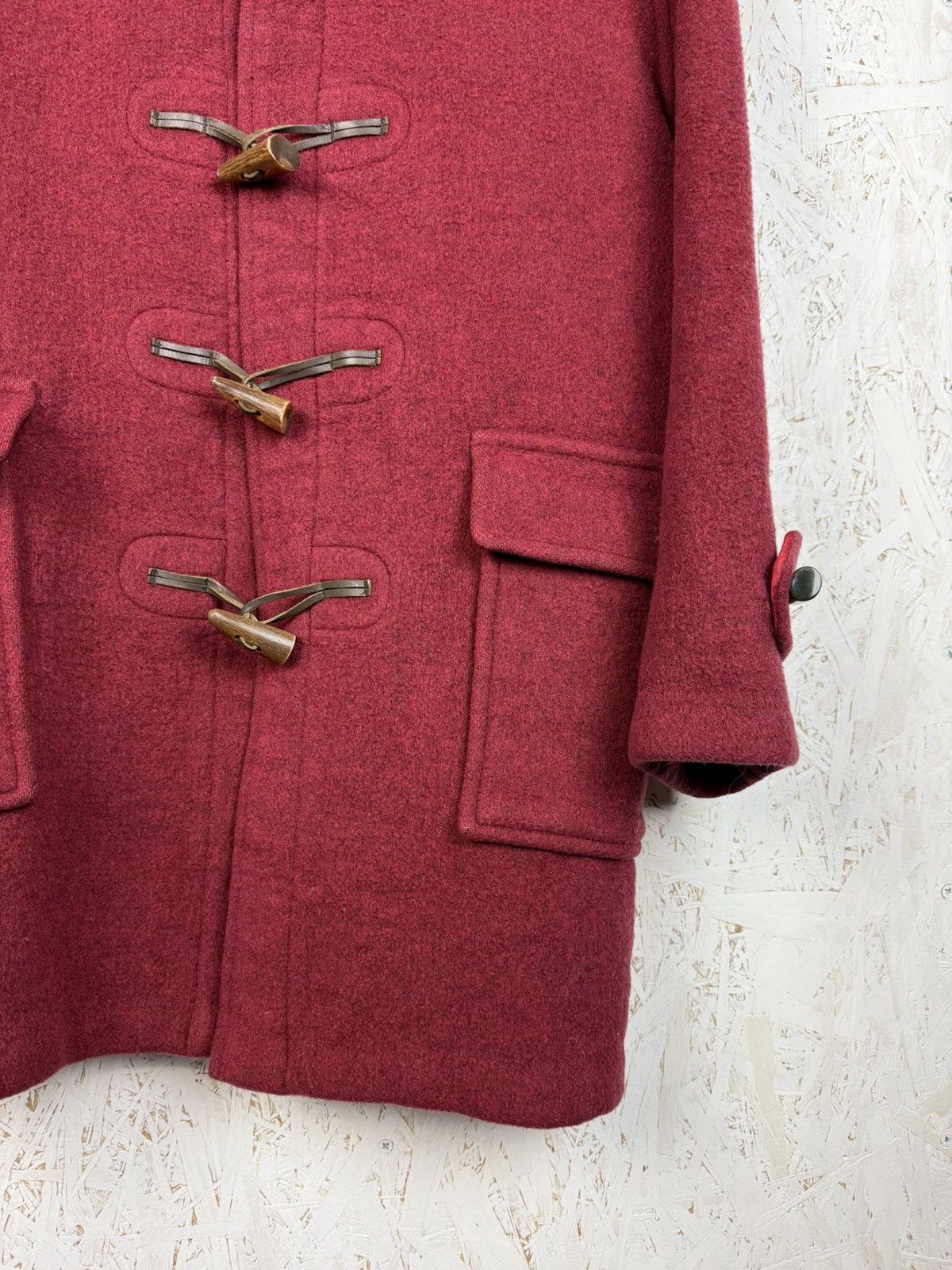 Burberry Vintage Burberry Gloverall Wool Duffle Coat Nova Check Red Size XL / US 12-14 / IT 48-50 - 3 Thumbnail