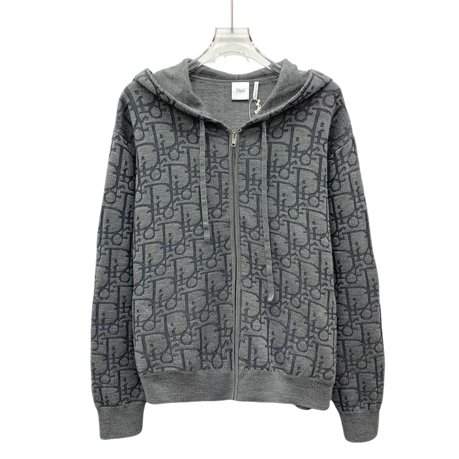 Dior Dior Oblique Monogram Wool Zip-Up Hoodie FR 36 Size XS / US 0-2 / IT 36-38 - 1 Thumbnail