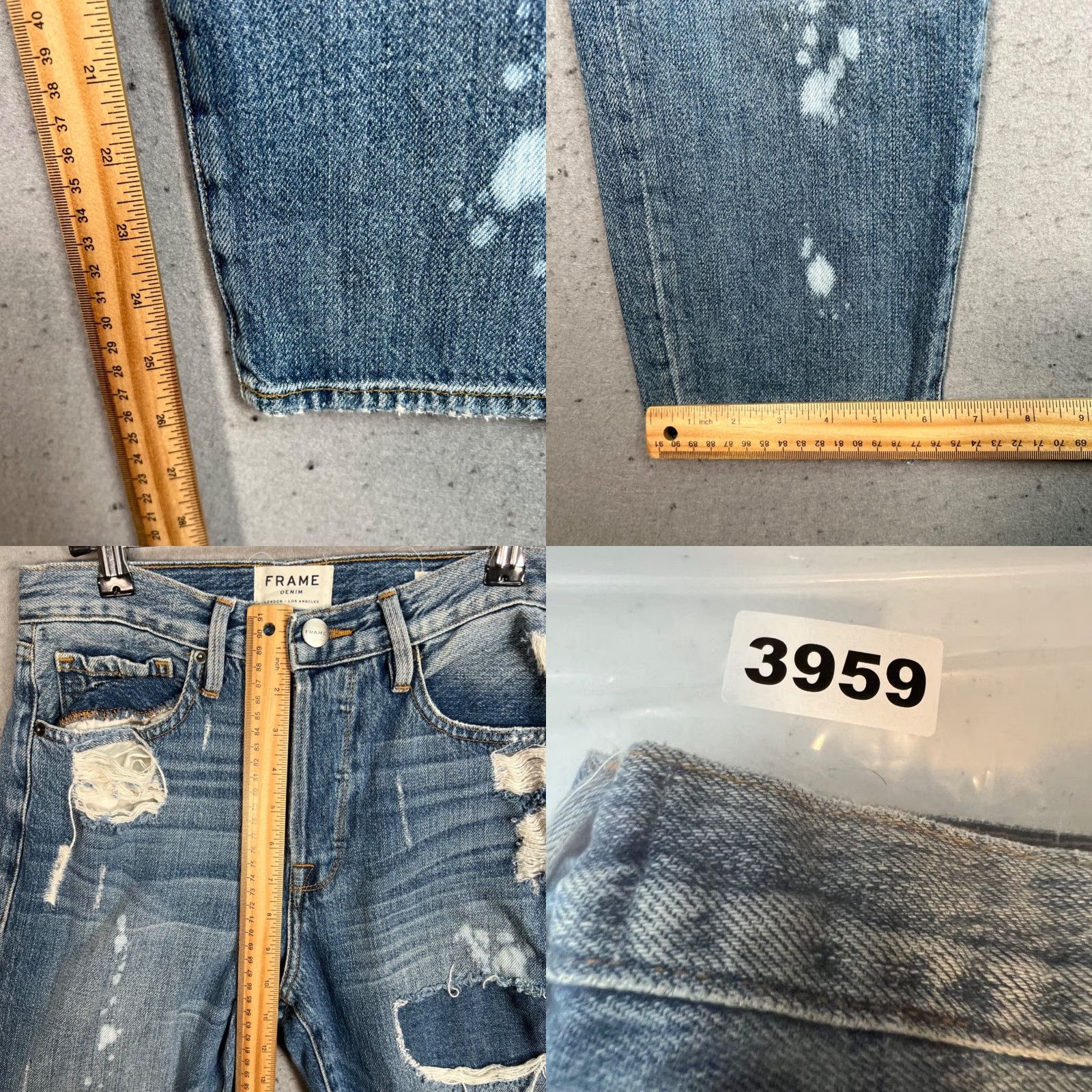 Frame FRAME Jeans Womens Size 26 Distressed 5-Pocket Denim Blue Straight Vintage? No - Frame Size 26" / US 2 / IT 38 - 8 Thumbnail