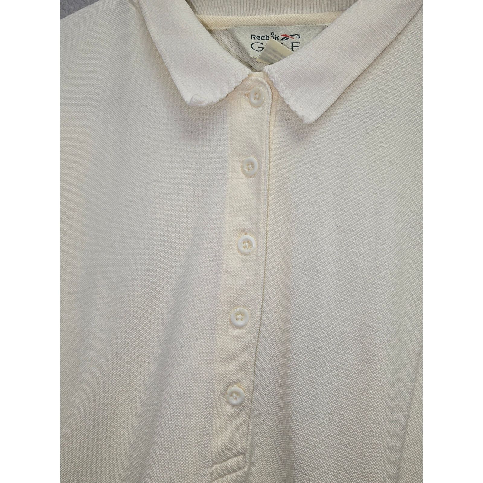 Vintage Womens Reebok Golf Polo Golfing Ruffle Trim Collared Shirt Size L / US 10 / IT 46 - 2 Thumbnail