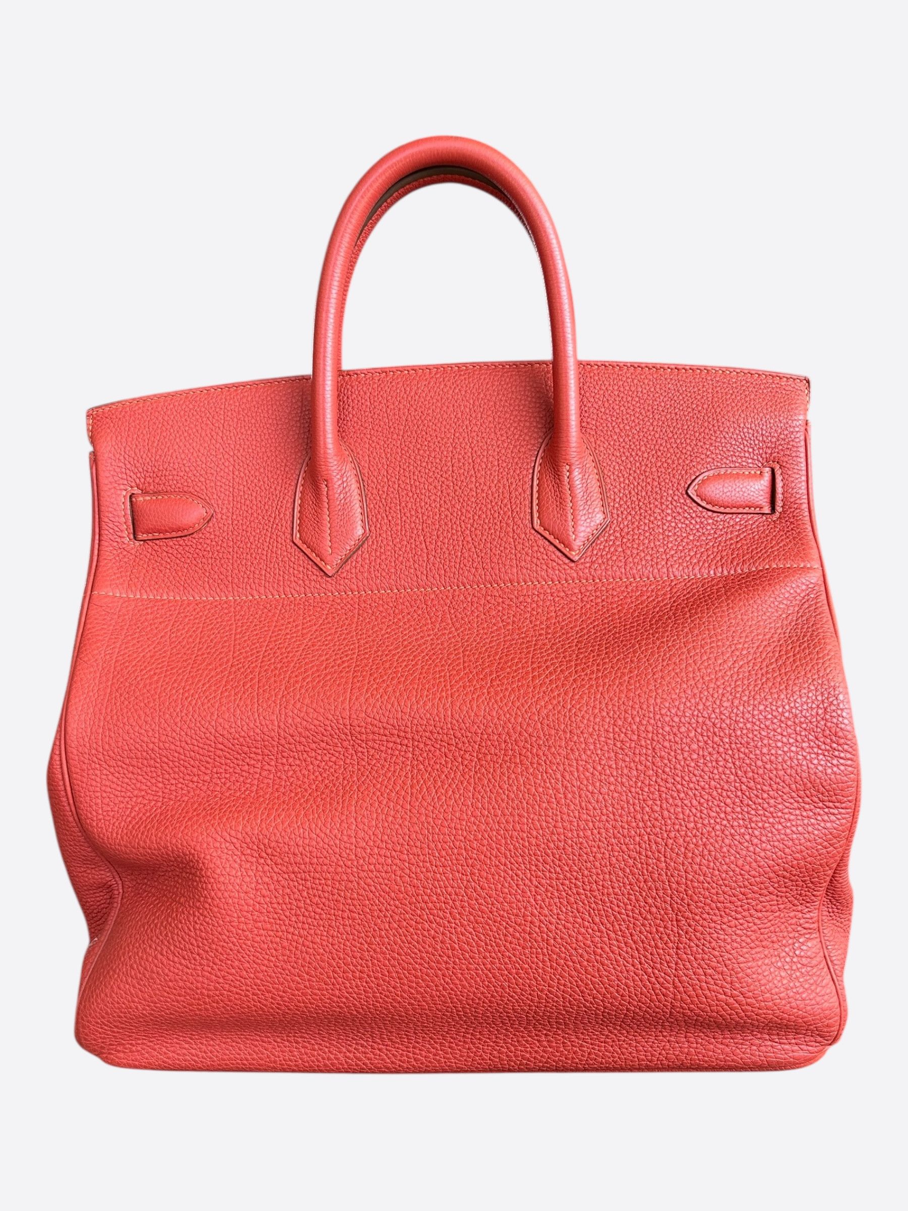 Hermes Hermes Red Togo & Gold Hardware HAC Birkin 40 Size ONE SIZE - 3 Thumbnail