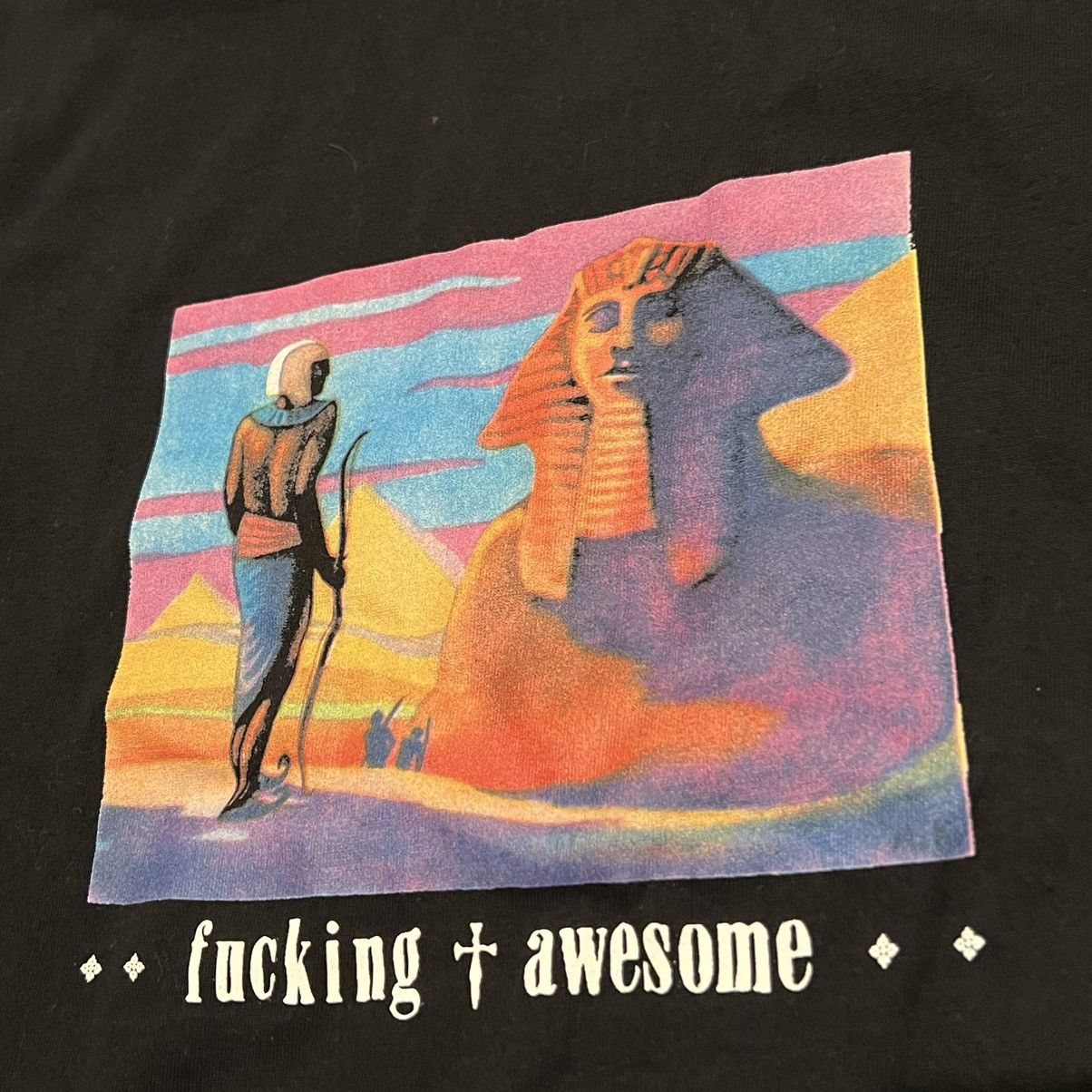 Fucking Awesome Fucking Awesome Egyptian Long sleeve Sphinx Pharoah Tee Size US L / EU 52-54 / 3 - 14 Thumbnail