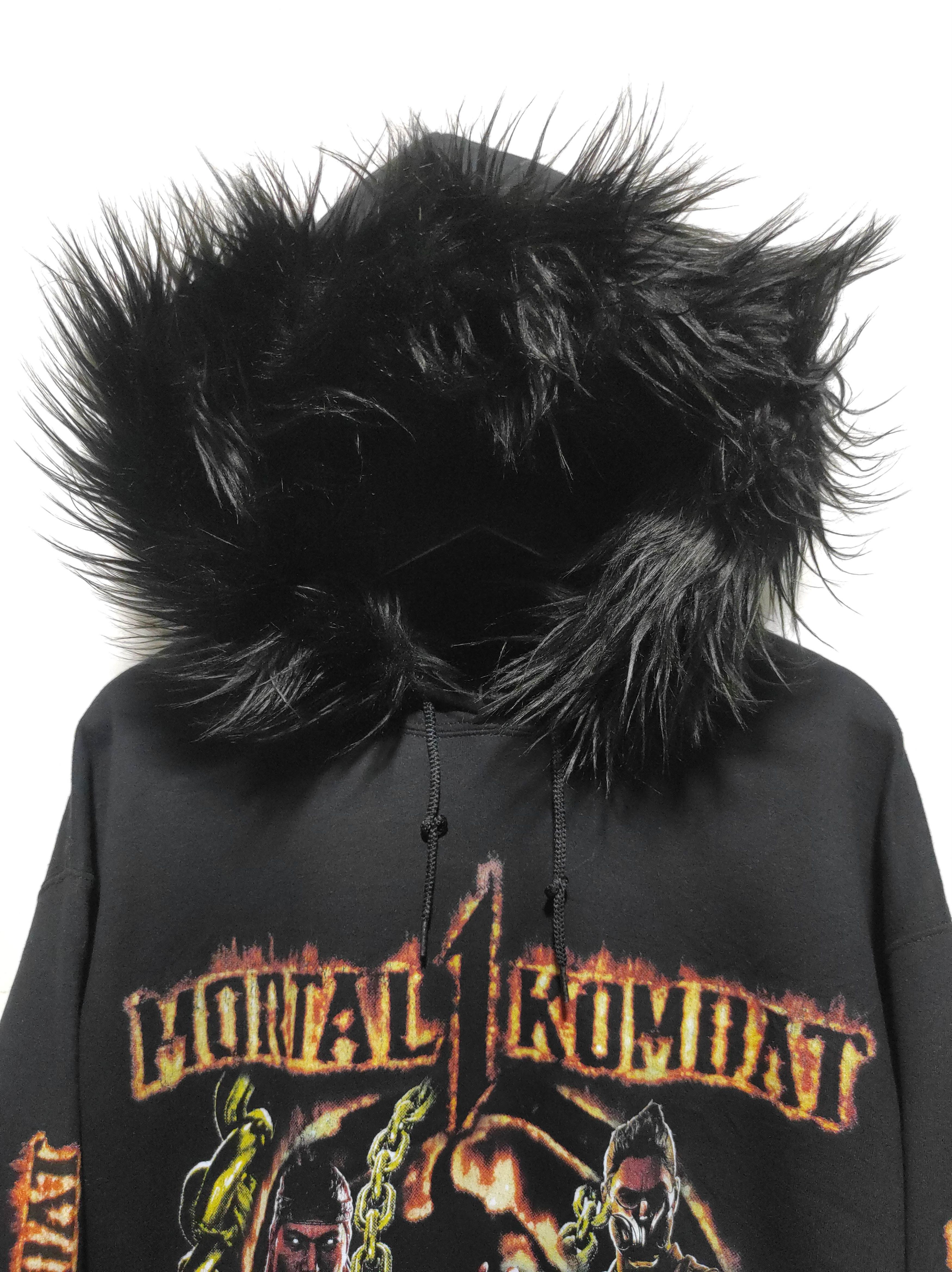 Anime Mortal Combat Goat Crew black fur hoodie lgb style Size US L / EU 52-54 / 3 - 4 Thumbnail