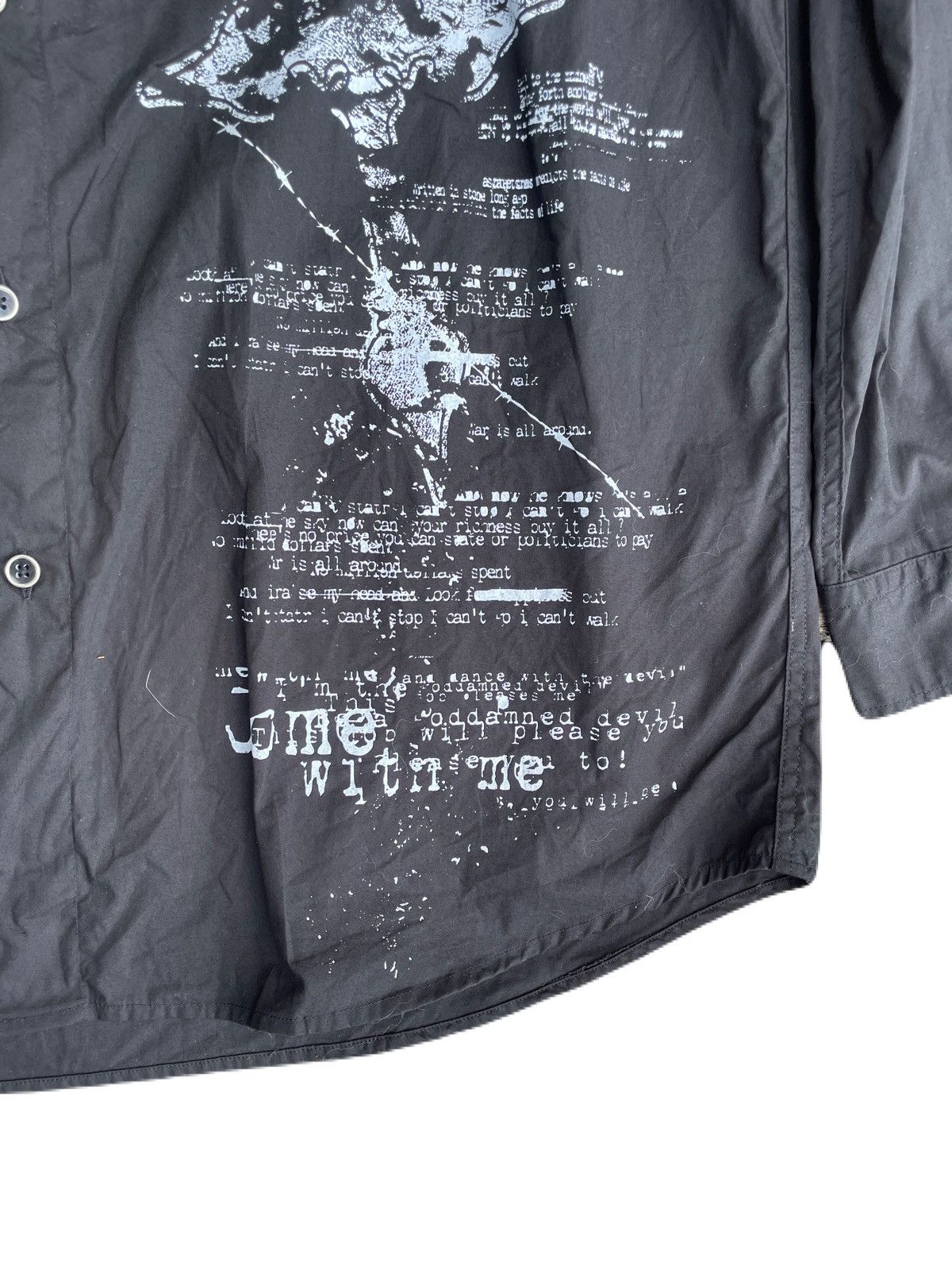 If Six Was Nine 2000s Japanese archive Vkei Dark Poem Button Up Shirts Y2K Size US XL / EU 56 / 4 - 6 Thumbnail