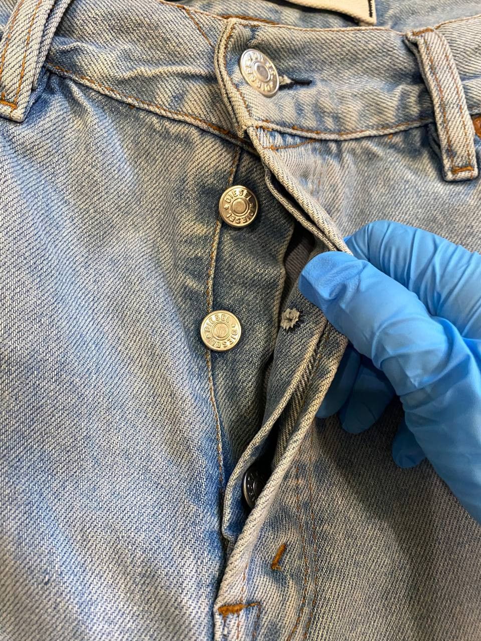 Diesel Vintage Y2K Diesel Industry Denim Distressed Jeans Size US 36 / EU 52 - 4 Thumbnail