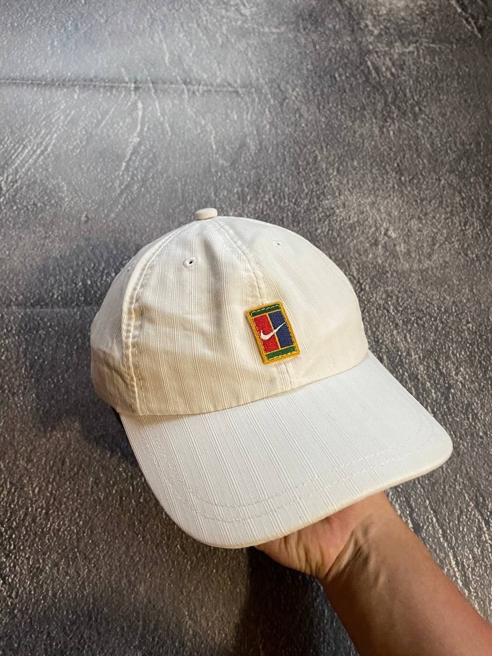Nike Vintage Nike Court white cap Size 28 - 1 Thumbnail