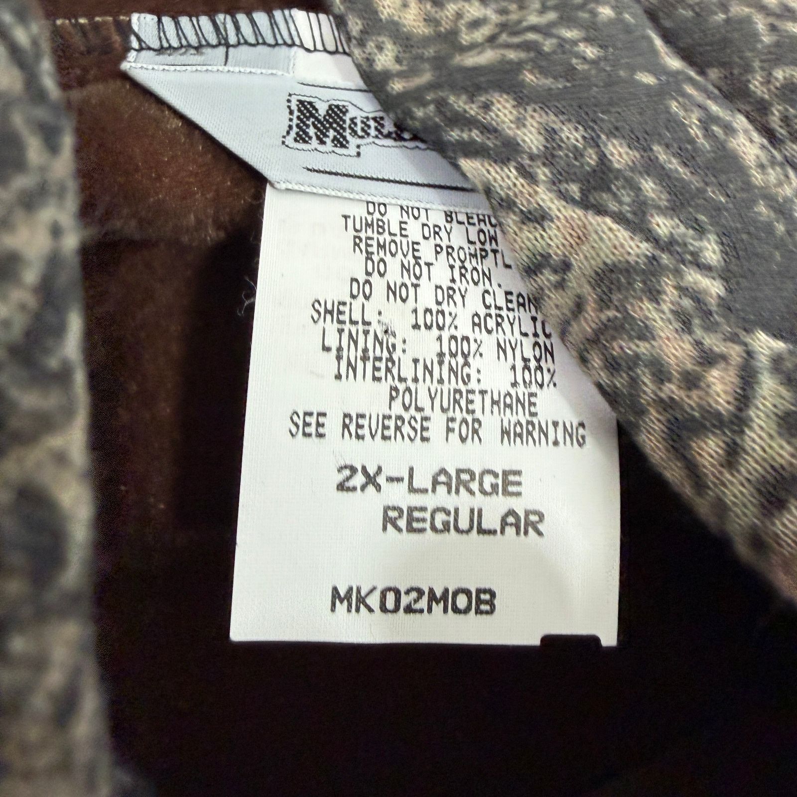 Vintage Vintage Muleskins Camo Hoodie 2XL Full Zip Sweatshirt NEW Size US XXL / EU 58 / 5 - 7 Thumbnail