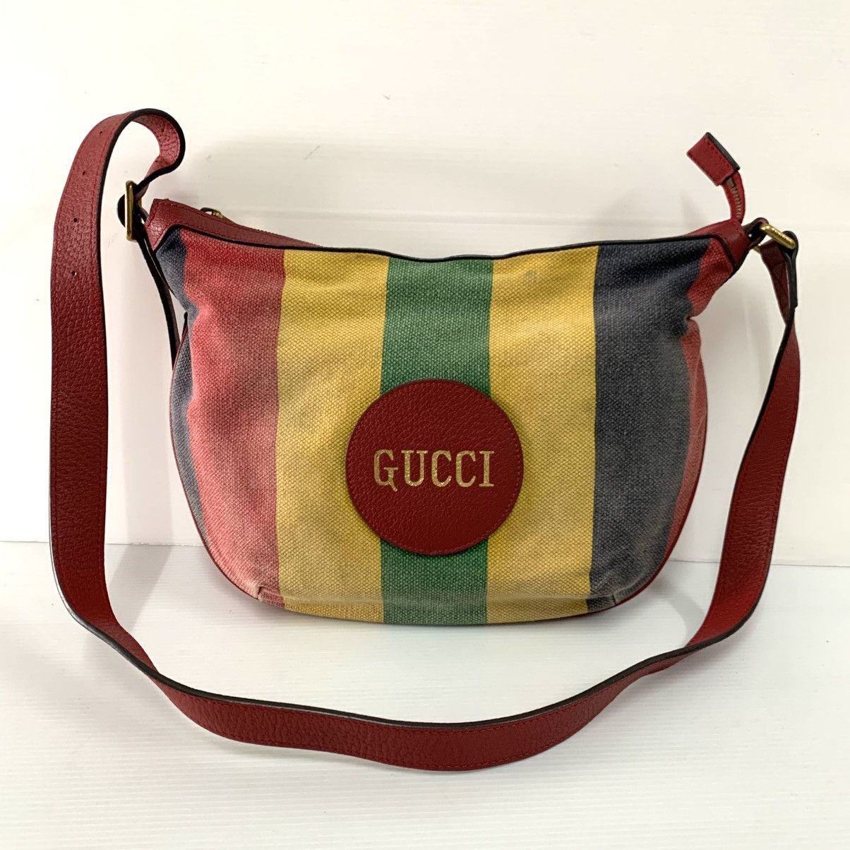 Gucci Gucci Canvas Baiadera Stripe Shoulder Bag Size ONE SIZE - 2 Thumbnail