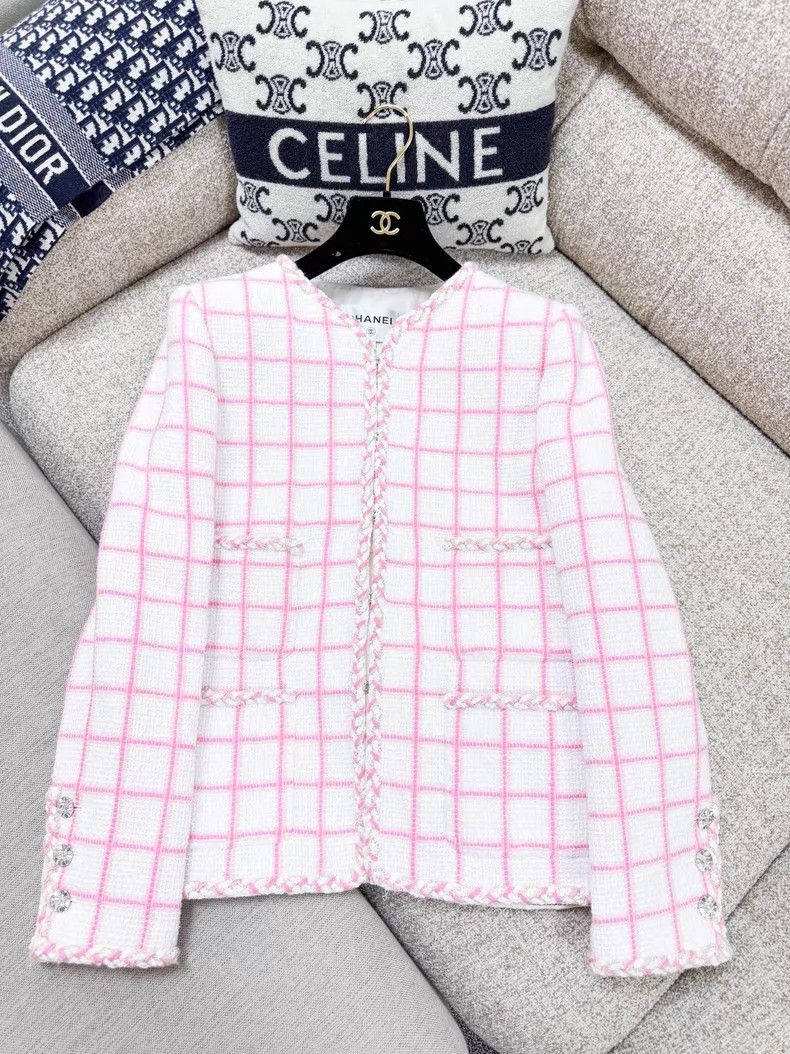 Chanel Chanel 23C early spring show pink plaid diamond rolled edg Size S / US 4 / IT 40 - 3 Thumbnail