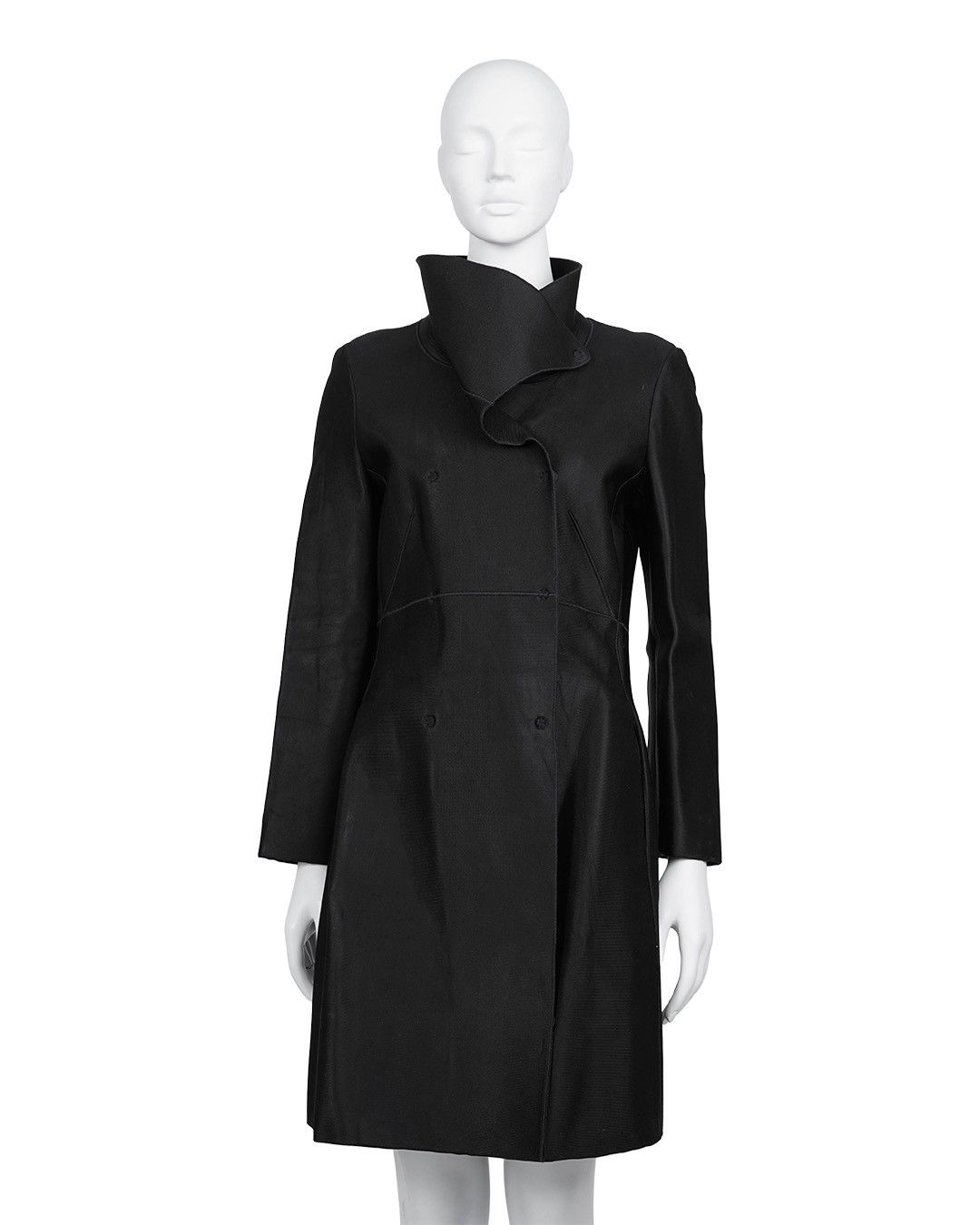 Giorgio Armani Giorgio Armani F/W2003 Neoprene Coat Size M / US 6-8 / IT 42-44 - 2 Thumbnail