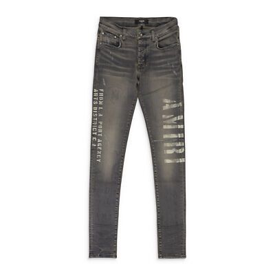 Amiri Amiri 'Military Stencil' Grey Jeans Size US 32 / EU 48 - 1 Preview
