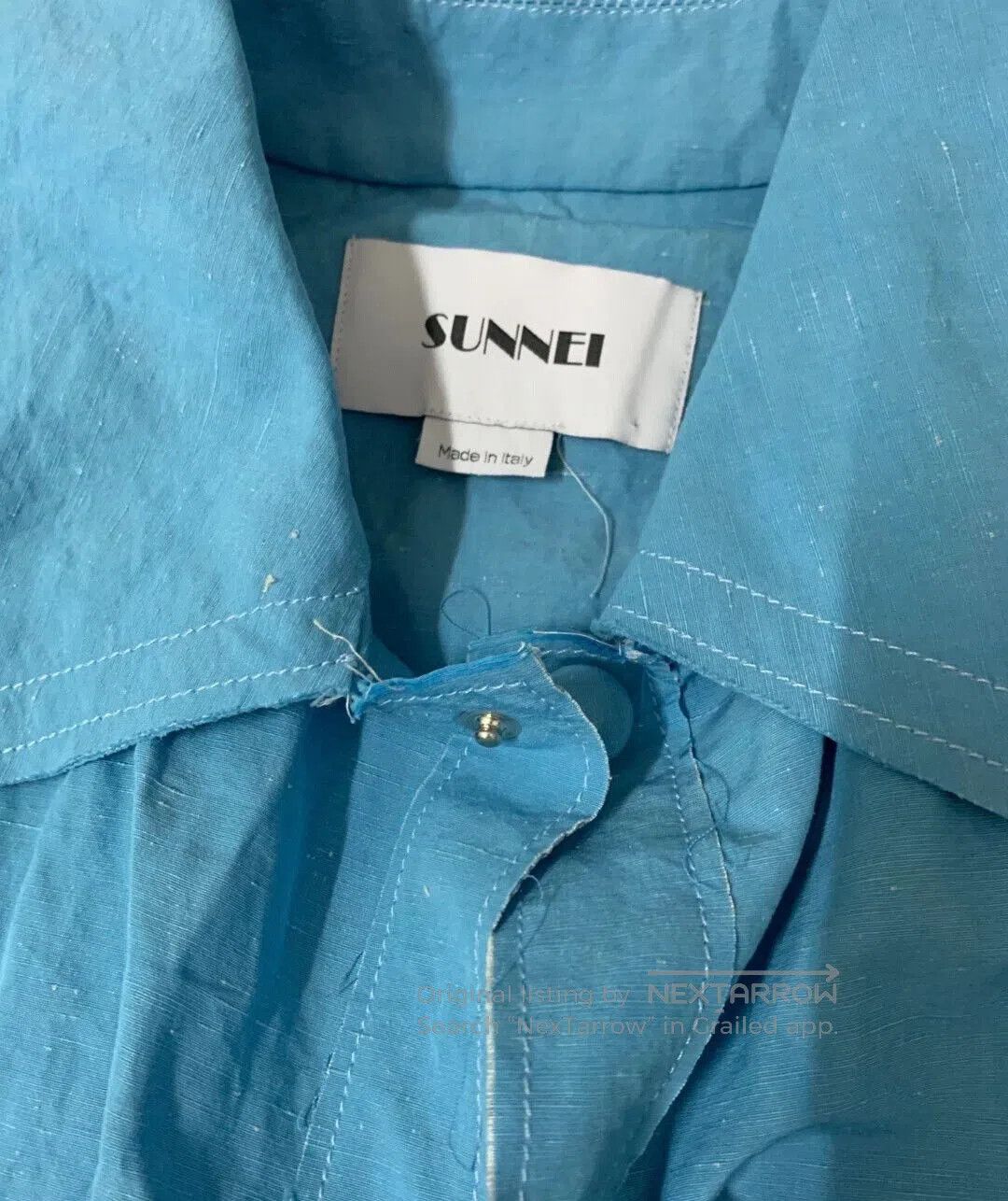 Sunnei Sunnei SS20 Light Blue Dress Shirt. Size S / US 4 / IT 40 - 4 Thumbnail