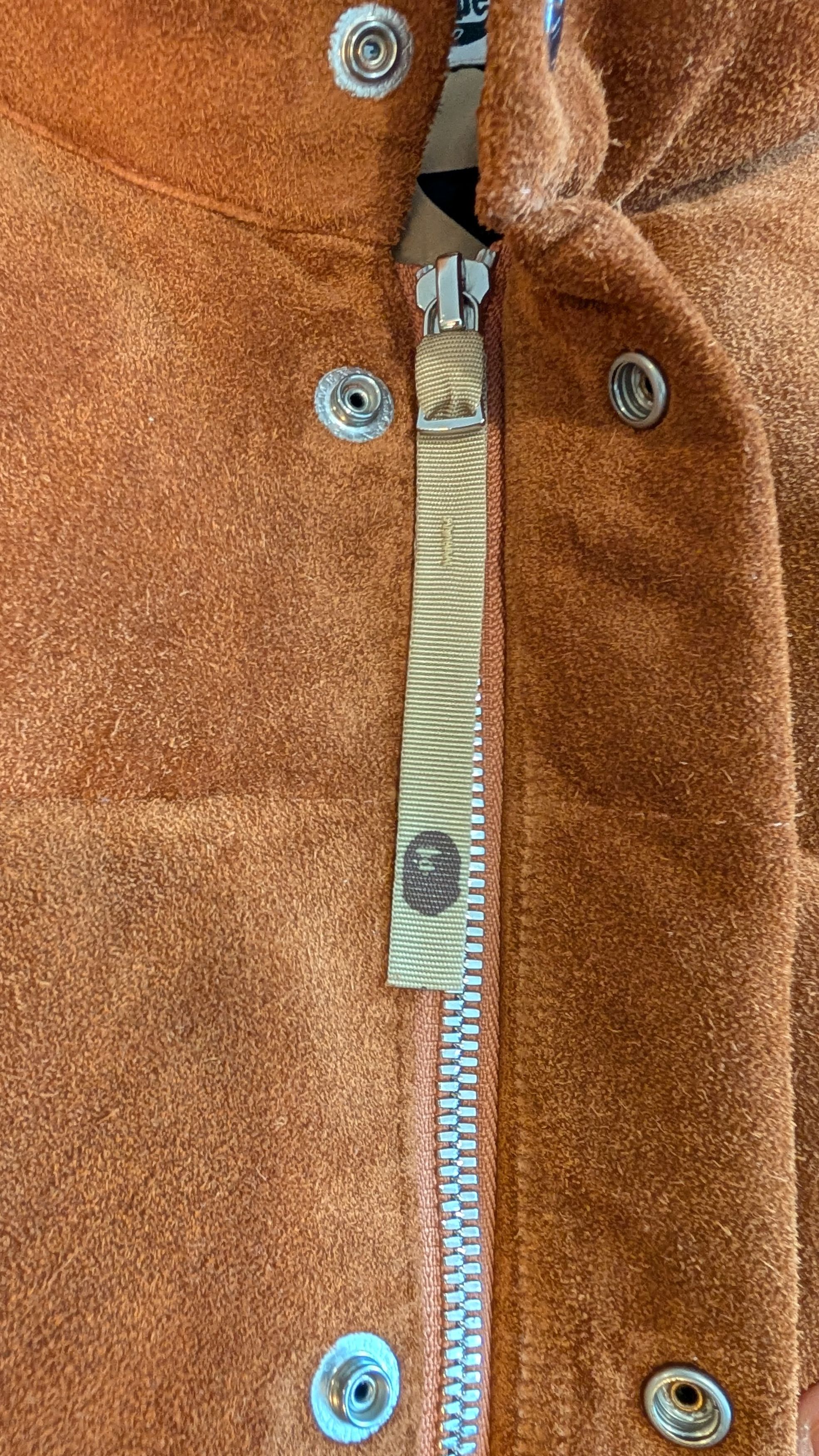 Bape RARE Bape Suede Down Jacket [FINAL DROP] Size US M / EU 48-50 / 2 - 5 Thumbnail