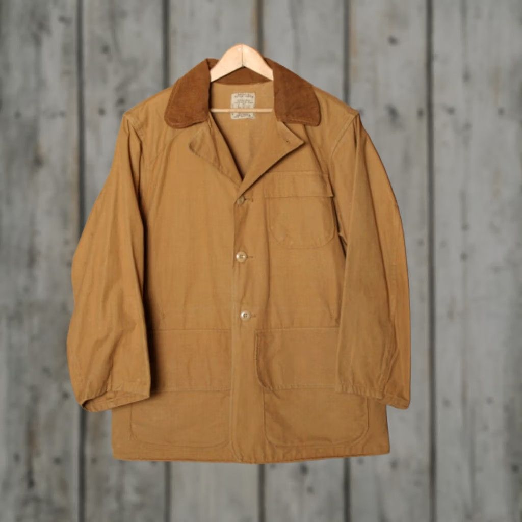 Hudson Vintage Herter's Hudson Bay Tan Canvas Hunting Jacket Guide Coat Sz. M/L Men Jacket Tan Chore Coat 90s Size US M / EU 48-50 / 2 - 1 Thumbnail