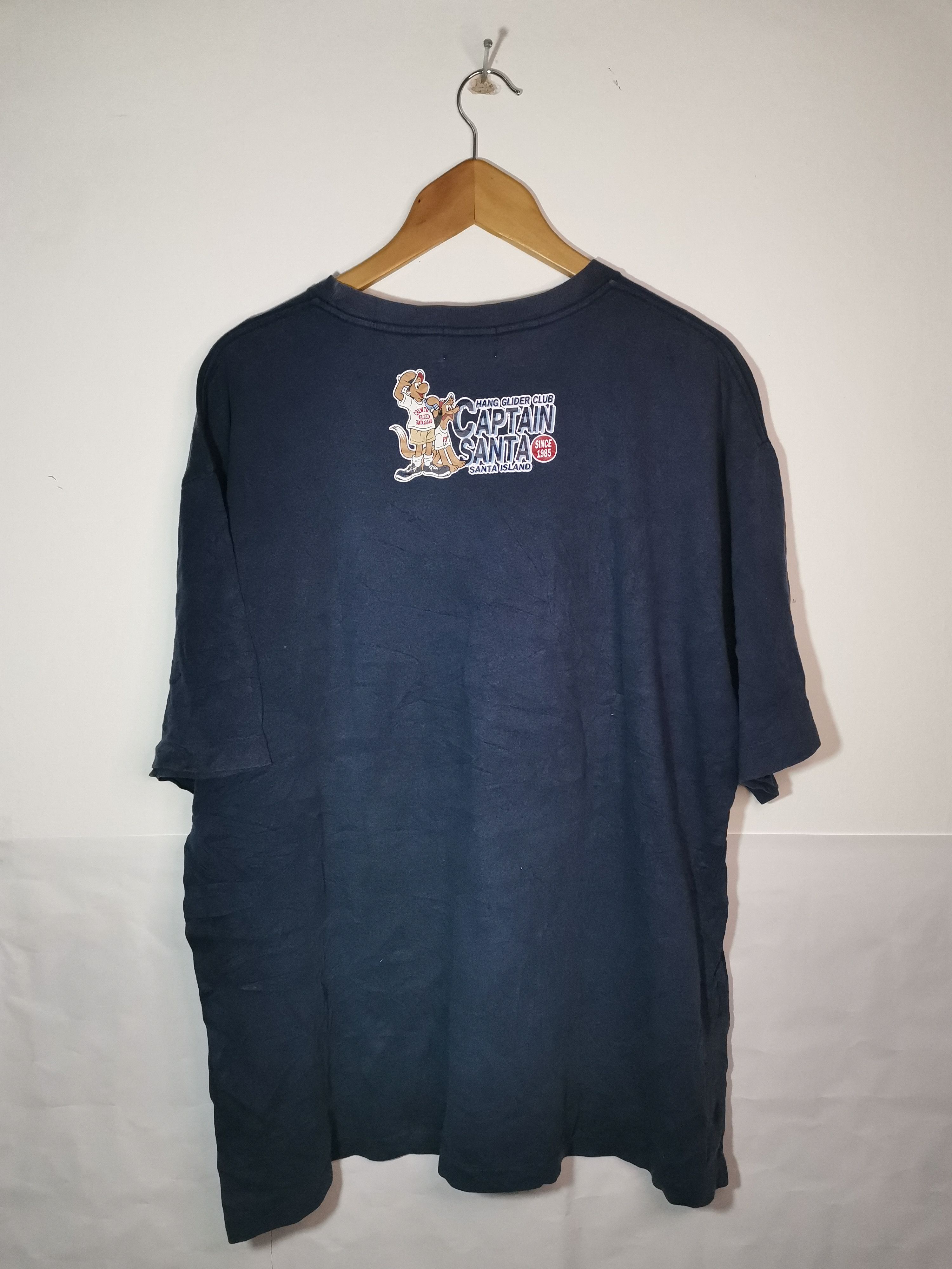 Vintage Vintage Captain Santa Blue Tshirt Size US XL / EU 56 / 4 - 4 Thumbnail