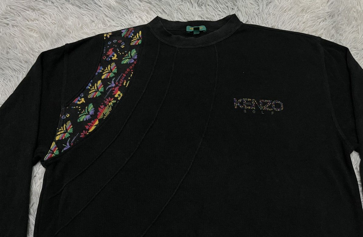 Kenzo 90s KENZO GOLF SWEAT TRAINER LOGO EMBROIDERY BLACK Size US L / EU 52-54 / 3 - 5 Thumbnail