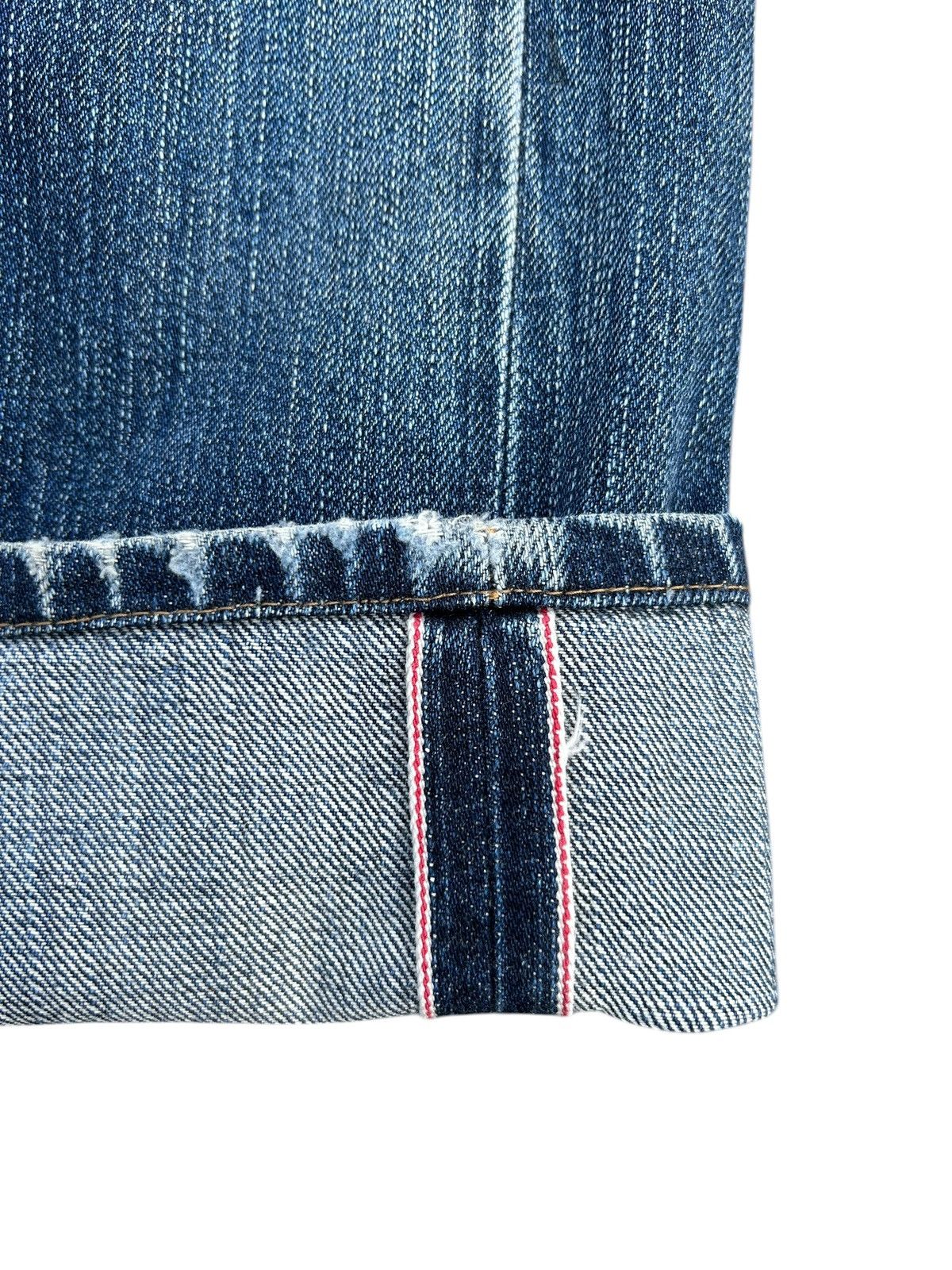 Kapital Trashed Vintage Edwin 505z Selvedge Denim Jeans Size US 30 / EU 46 - 4 Thumbnail