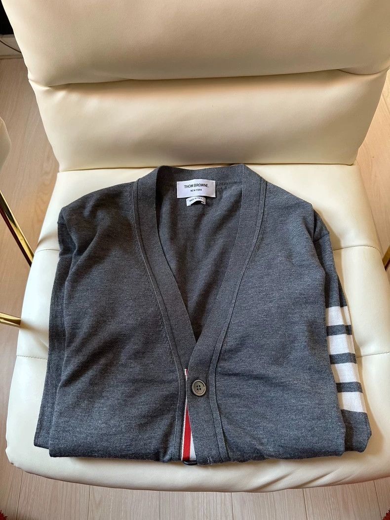Thom browne Knitted wool cardigan sweater 2503-Nextarrow