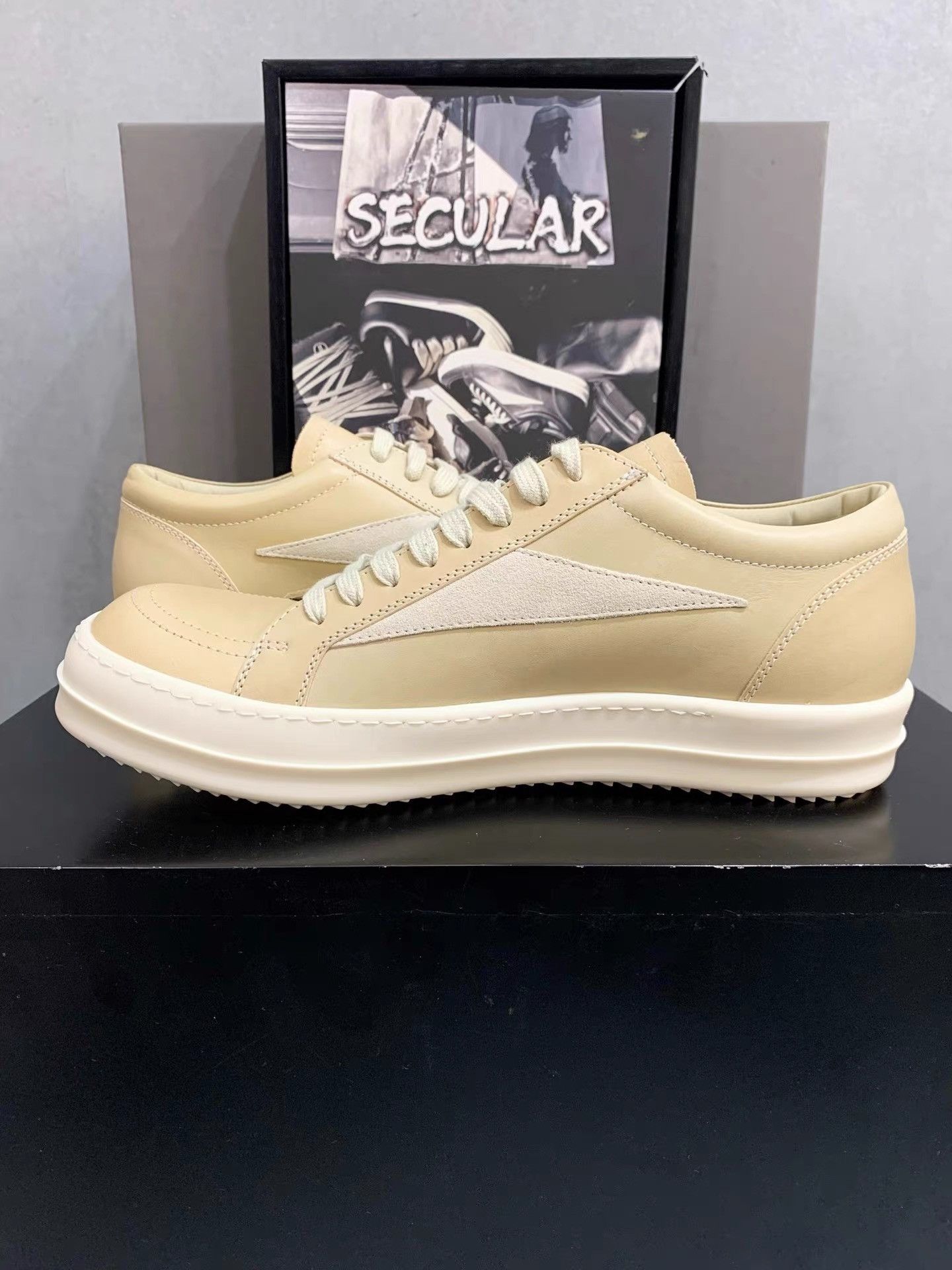 Rick Owens Rick Owens 25SS Ginger Yellow Low-Top Sneakers K34 Size US 8 / EU 41 - 6 Thumbnail