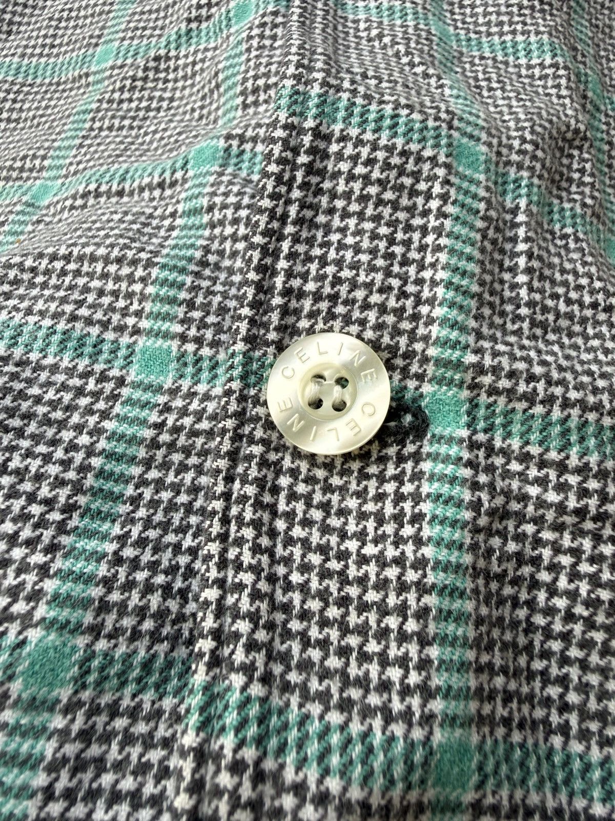 Celine Celine plaid button shirt Size US L / EU 52-54 / 3 - 6 Thumbnail
