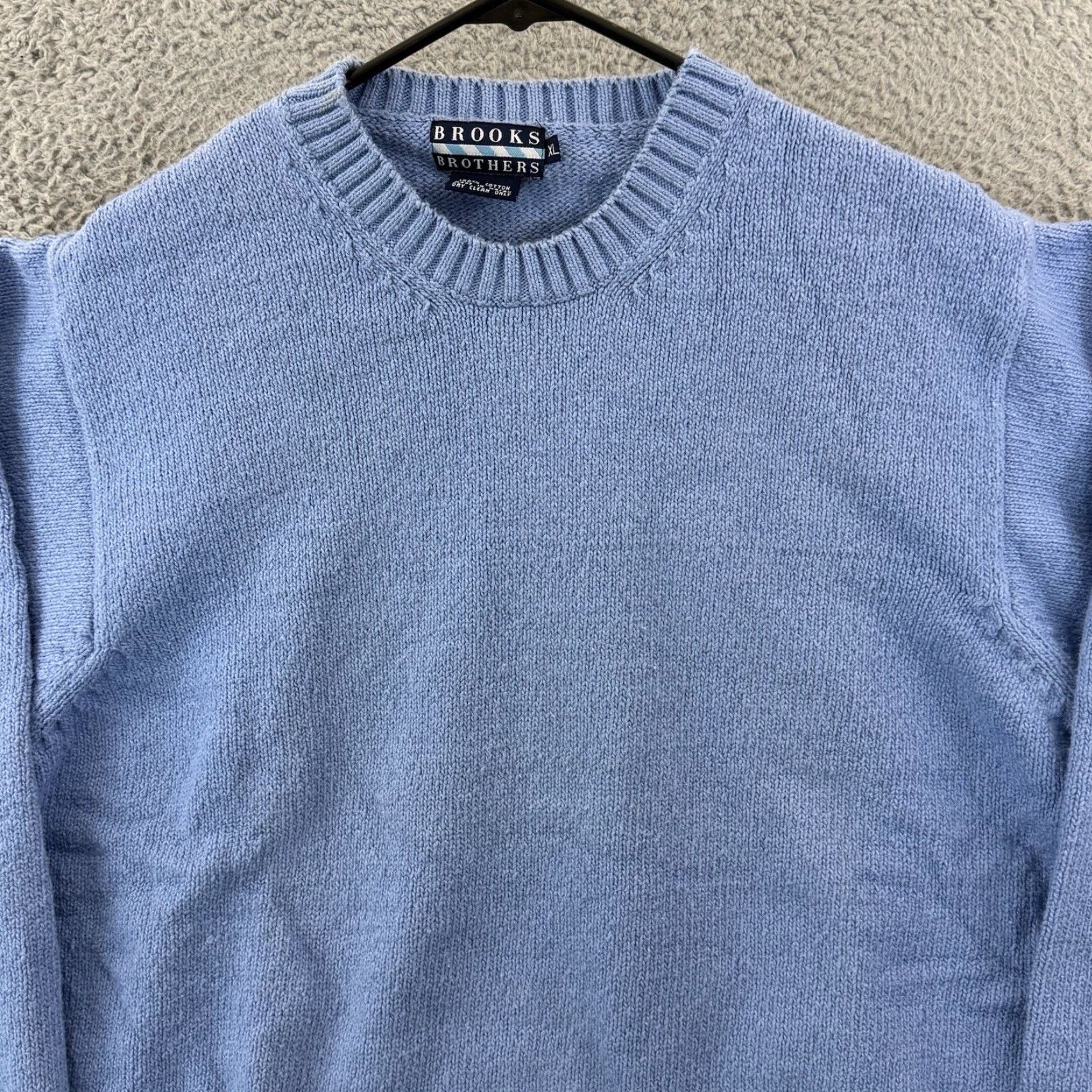 Brooks Brothers VINTAGE Brooks Brothers Sweater Mens XL Blue Crewneck Pullover Knit Size US XL / EU 56 / 4 - 3 Thumbnail