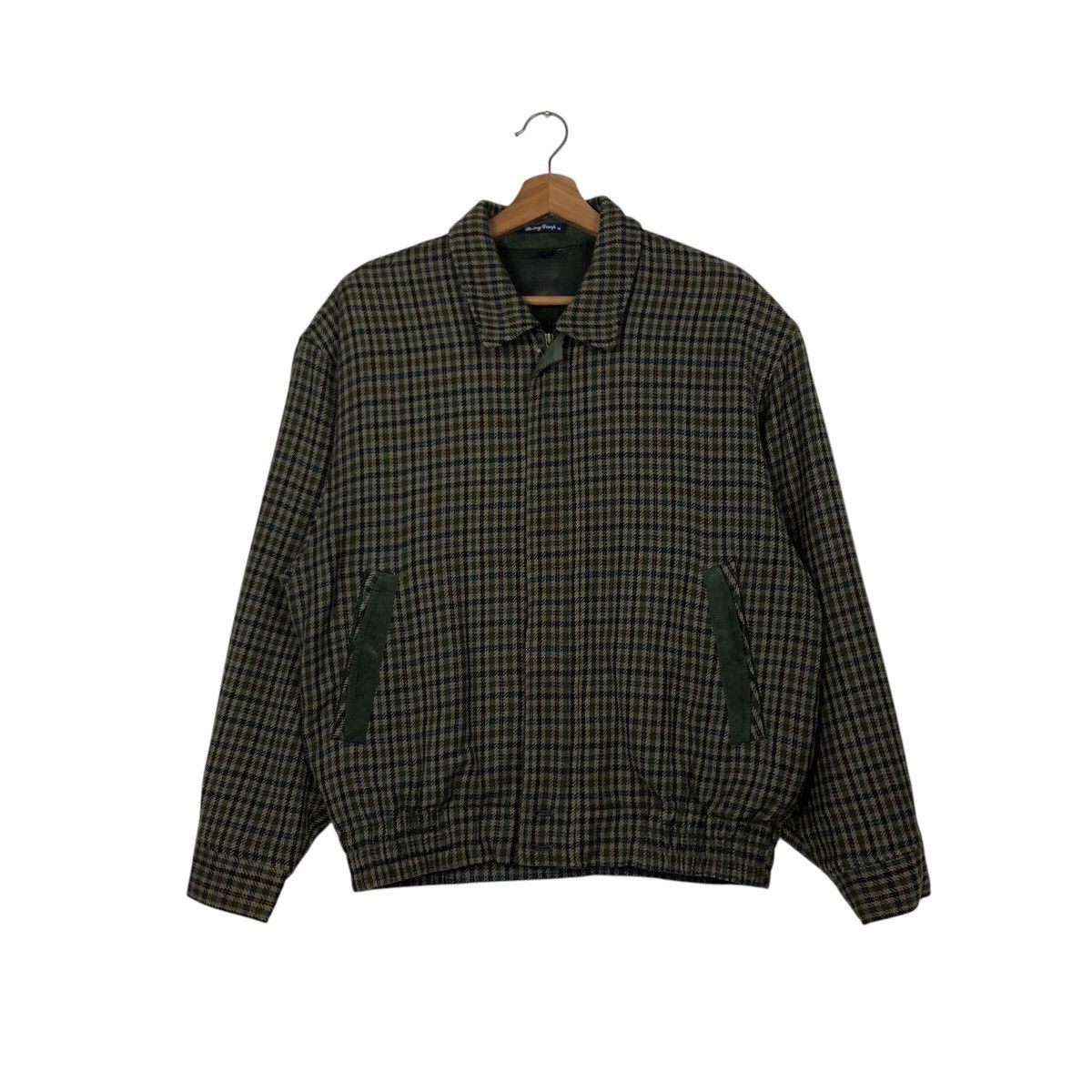 Issey Miyake 📌Vintage Bomber Jacket Rotary Enough Tartan Design Size US M / EU 48-50 / 2 - 2 Thumbnail
