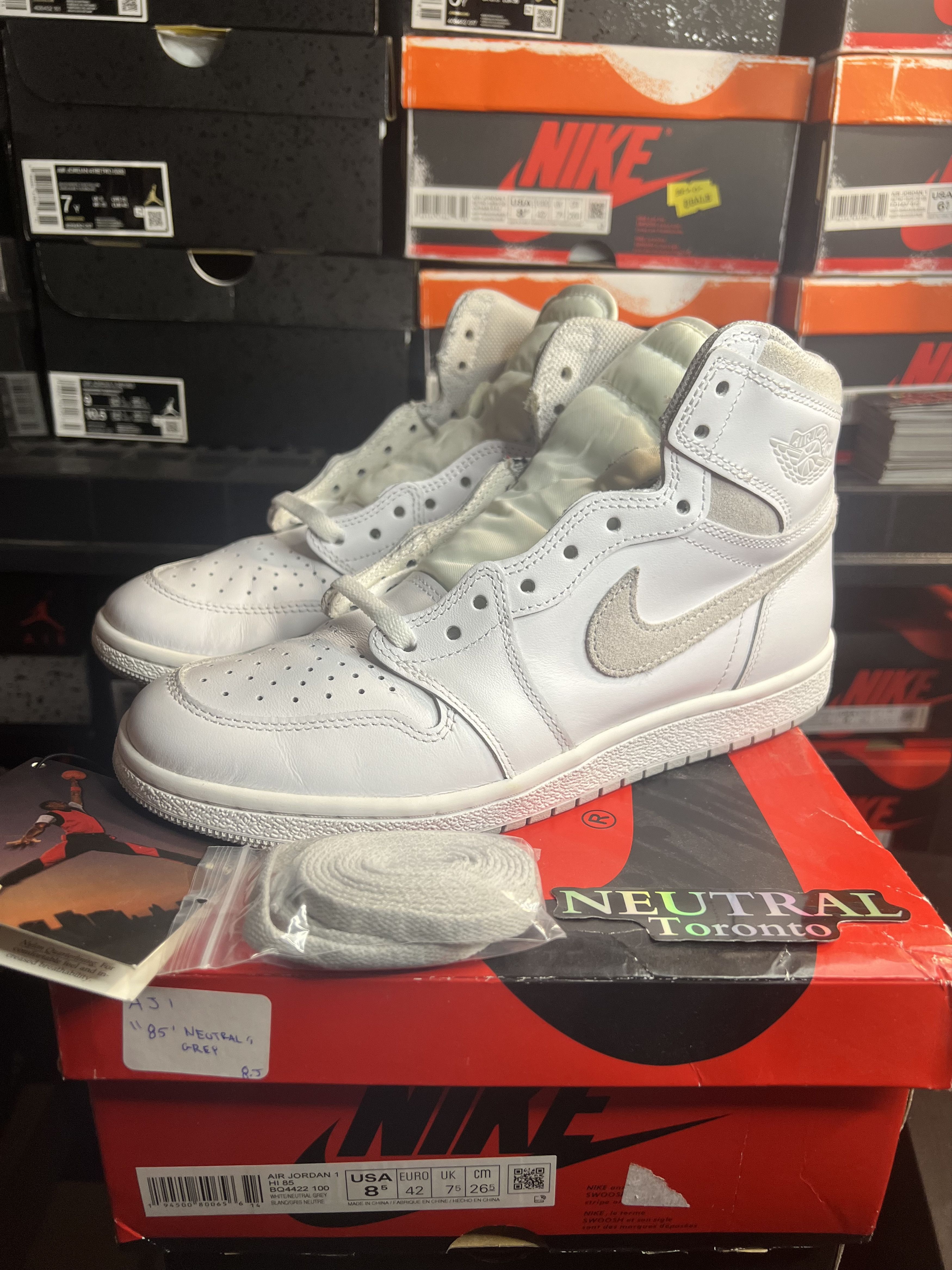 NIKE AIR JORDAN 1 HIGH 85 NEUTRAL GREY Air Jordan 1 High 85 'Neutral Grey' Release Date. Nike SNKRS