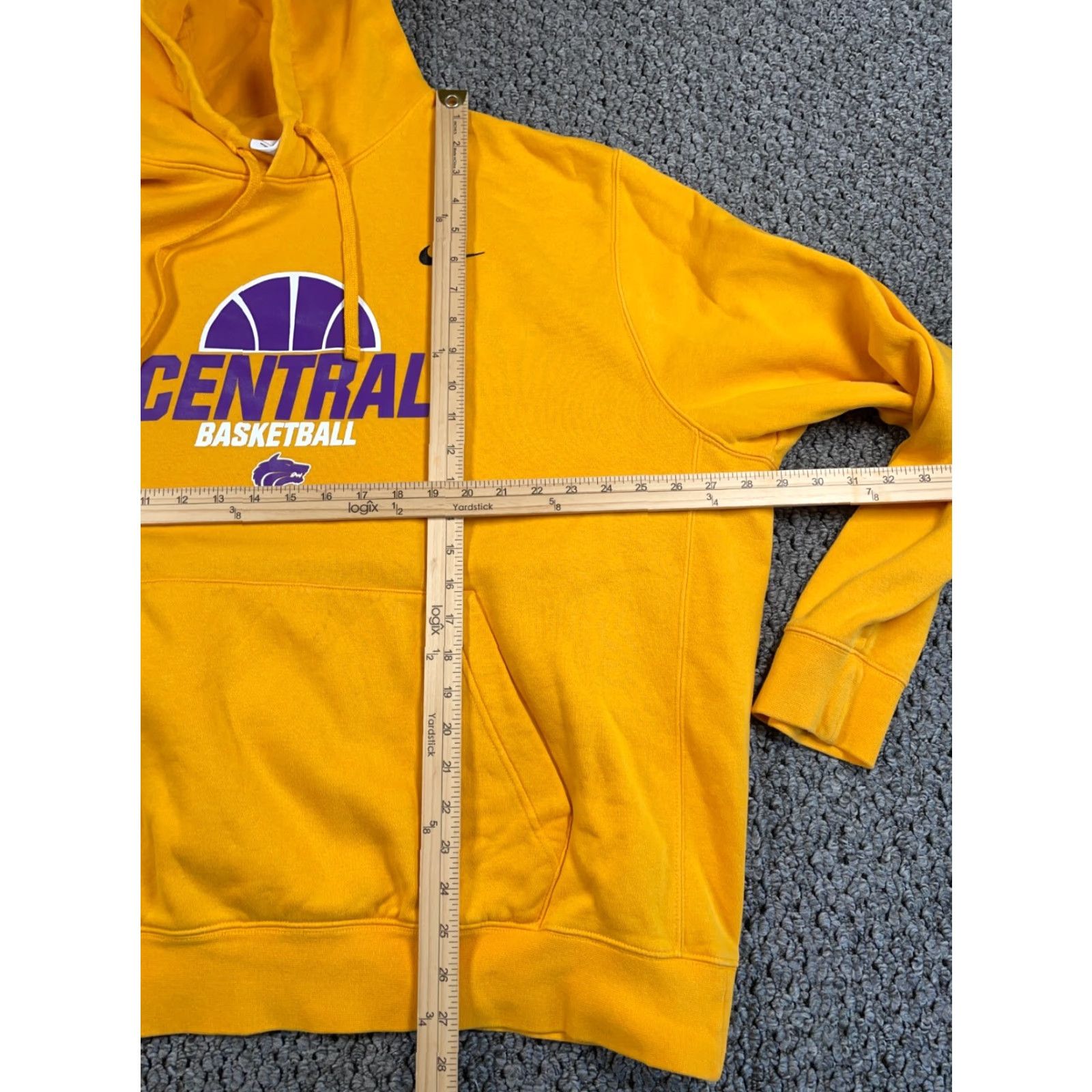 Nike Nike Central Wolves Basketball Hoodie Adult 2XL Yellow Purple Sweatshirt Size US XXL / EU 58 / 5 - 5 Thumbnail