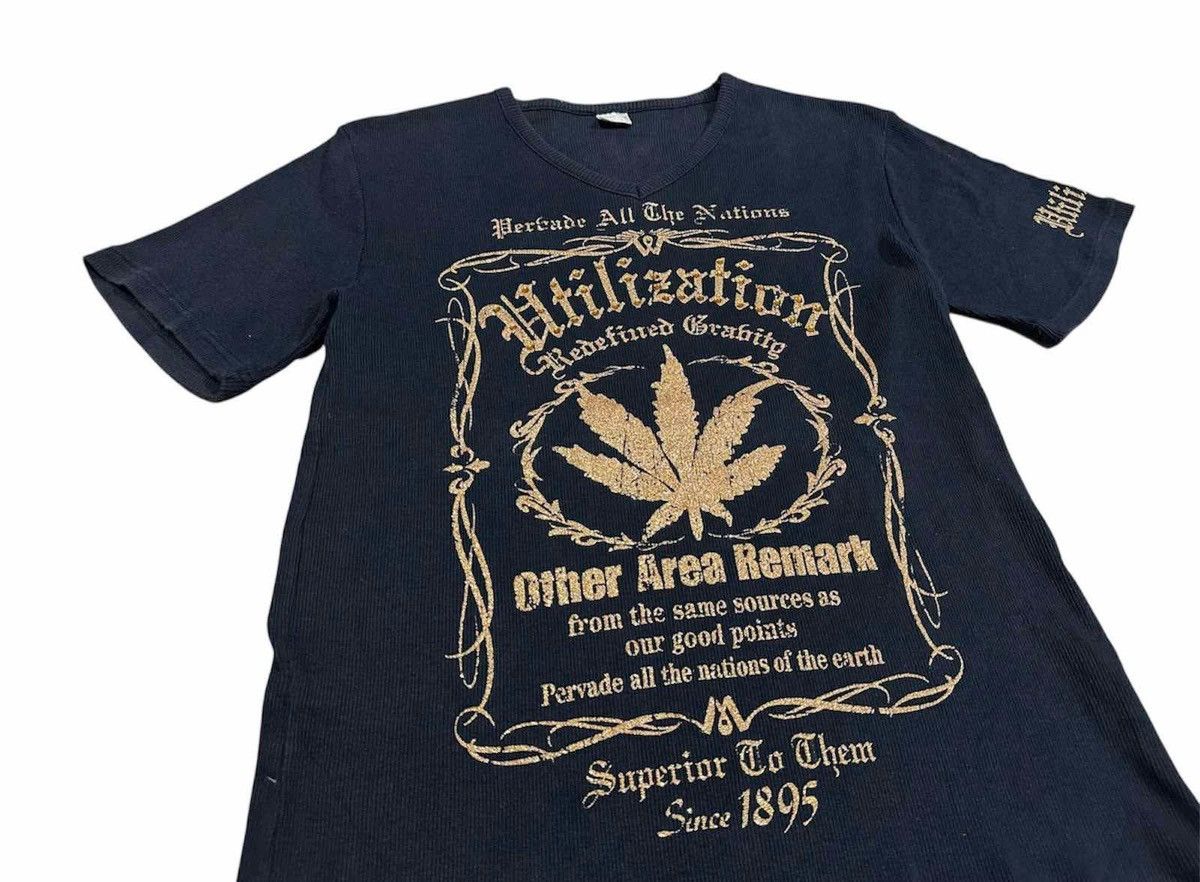 Hysteric Glamour × If Six Was Nine × Japanese Brand 🔥Sick Y2K Corn Flake Marijuana Poem Shirt Glitter Goth Punk Size US L / EU 52-54 / 3 - 3 Thumbnail