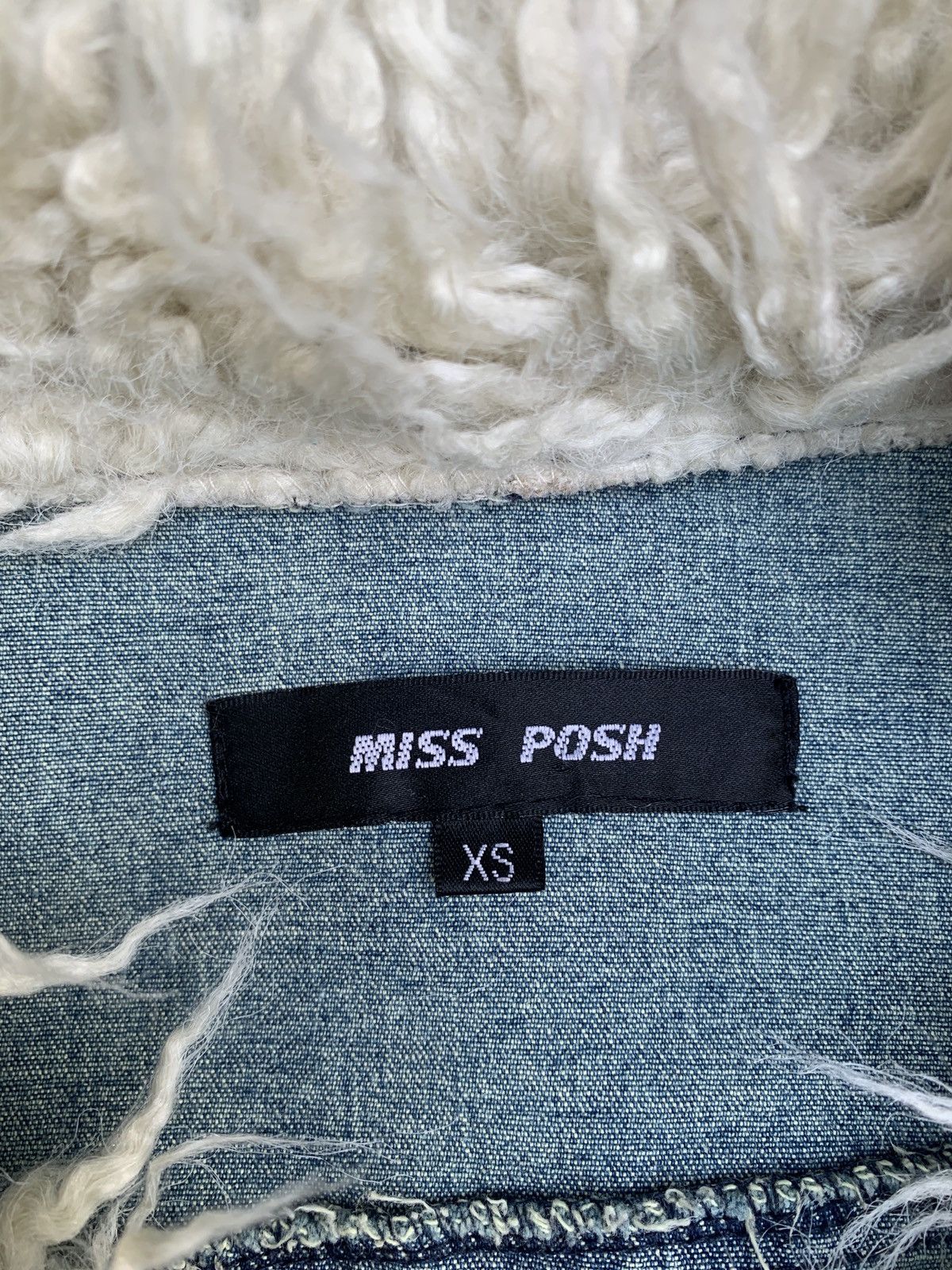 Japanese Brand × Seditionaries 2000s Miss Posh Jeans Fur Button Up Jacket Size S / US 4 / IT 40 - 8 Thumbnail
