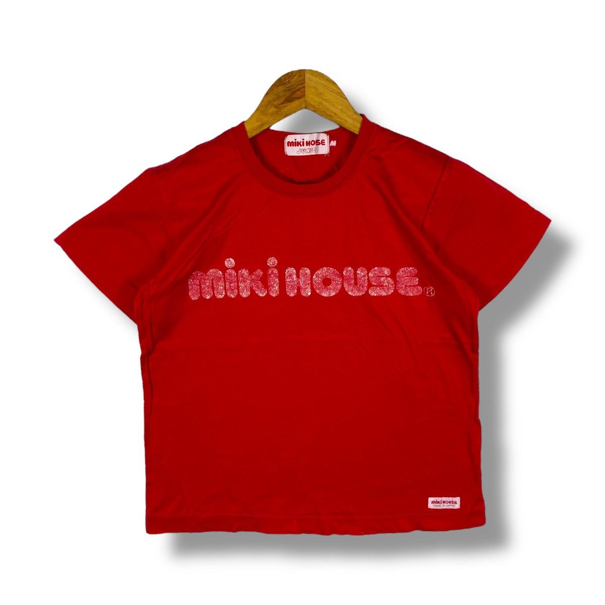 Japanese Brand Japanese Brand MIKI HOUSE Faded Logo Graphic Tee Shirt Size US M / EU 48-50 / 2 - 1 Thumbnail