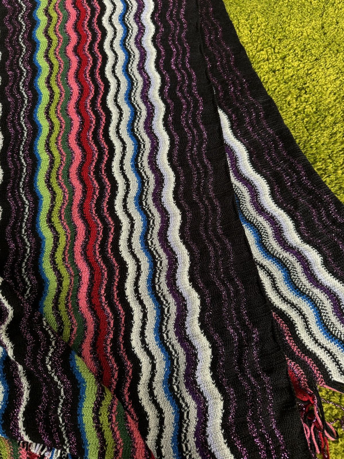 Missoni × Vintage Missoni 2000s vintage coloured wool blend scarf Size ONE SIZE - 6 Thumbnail