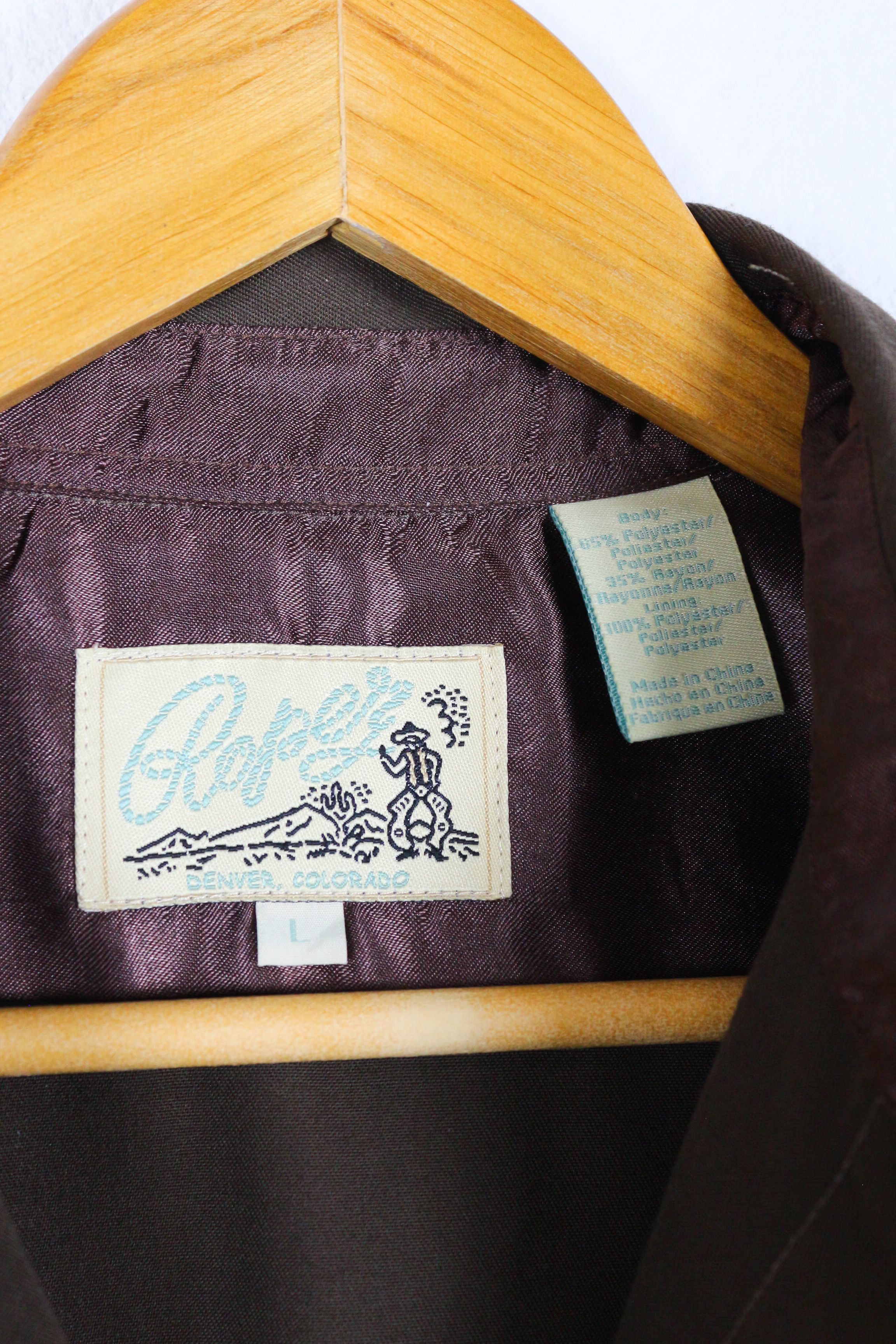 Cowboy Equipment × Roper × Western Rise Roper Colorado USA Embroidered Western Shirt Size L / US 10 / IT 46 - 6 Thumbnail