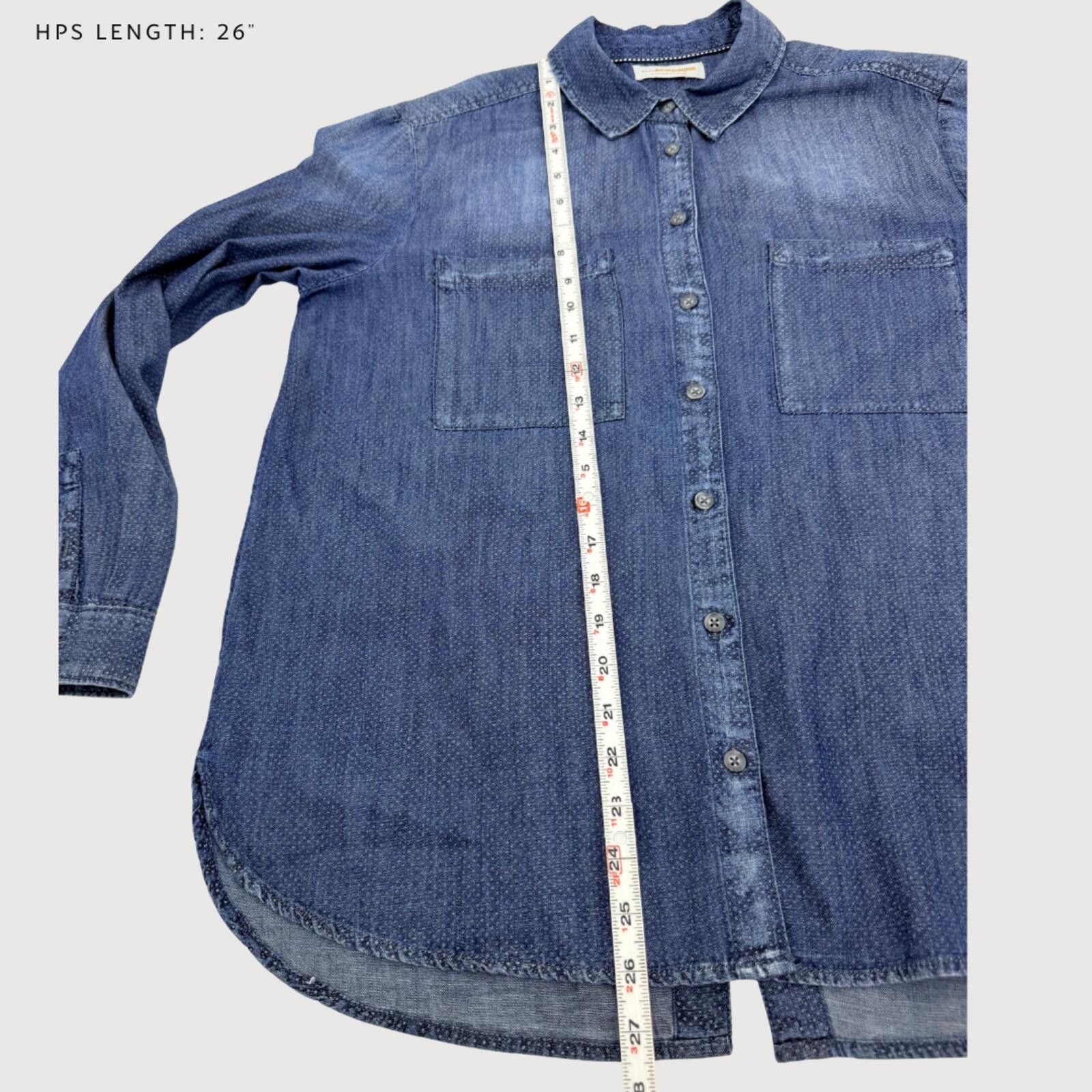 Other Pilcro and the Letterpress Polka Dot Denim Button Down M Size M / US 6-8 / IT 42-44 - 6 Thumbnail
