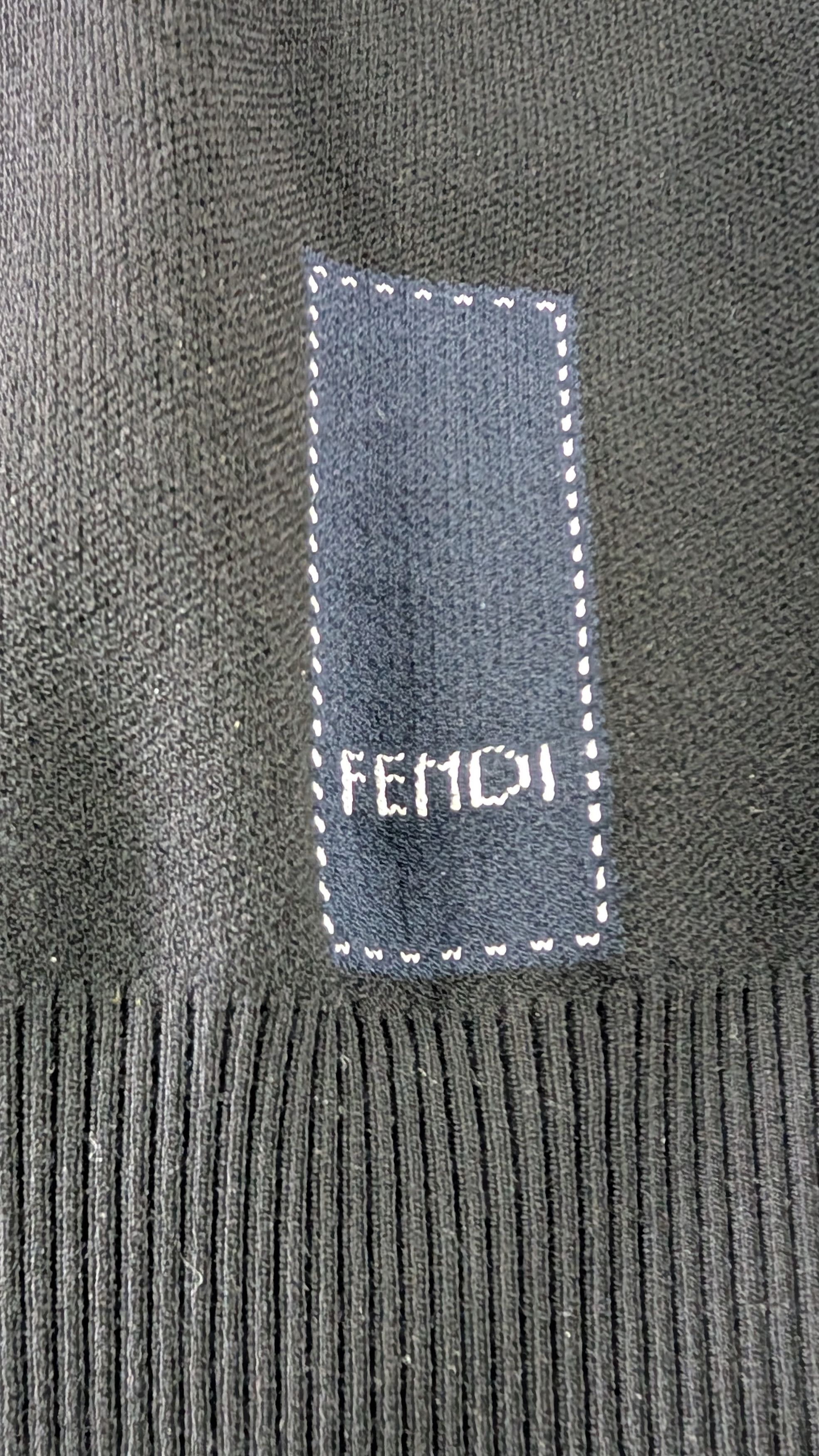 Fendi Fendi Roma Label Patch Sweater Black IT 48 Size US M / EU 48-50 / 2 - 4 Thumbnail