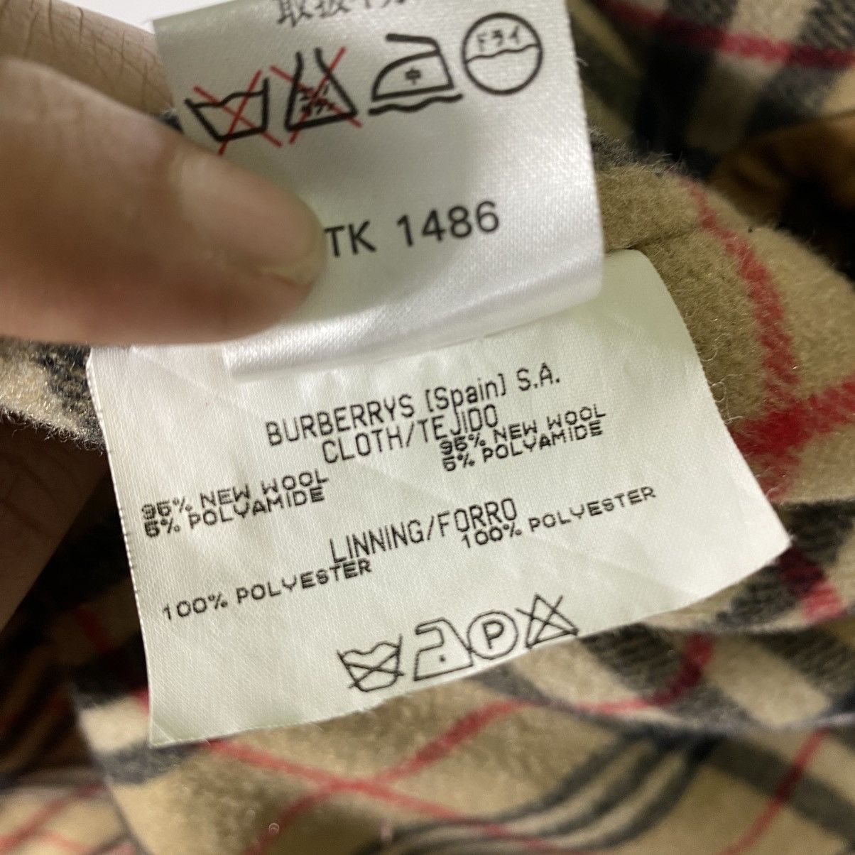 Burberry × Burberry Prorsum × Vintage Vintage Burberrys Nova Check Button Long Jacket Hoodie Size US M / EU 48-50 / 2 - 9 Thumbnail