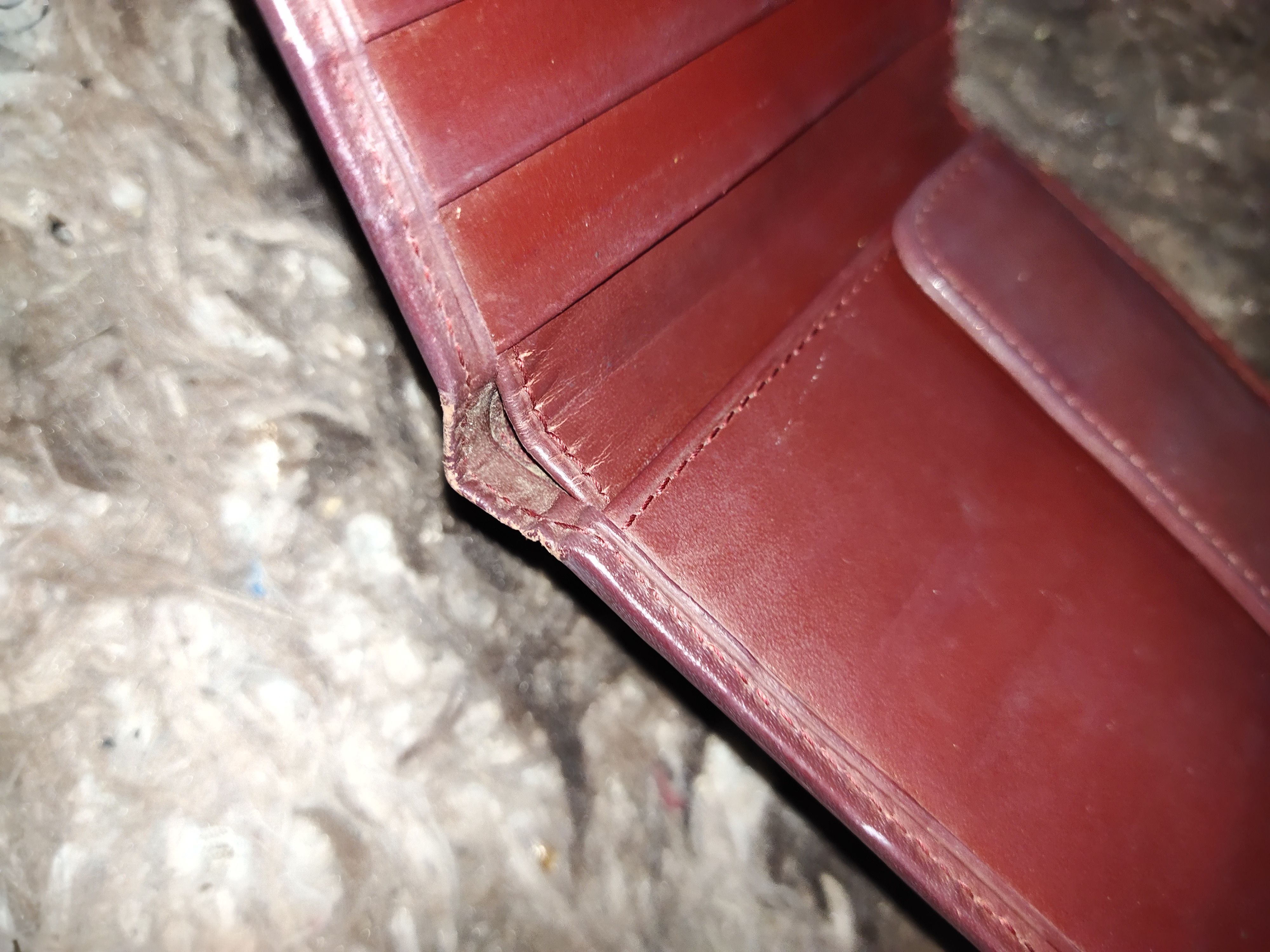 Cartier × Vintage Vintage CARTIER Bi Fold Red Wallet Size ONE SIZE - 9 Thumbnail