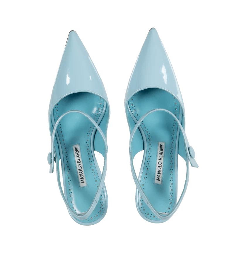 Manolo Blahnik o1h1sh10624 Pump in Light Blue Size US 6 / IT 36 - 3 Thumbnail