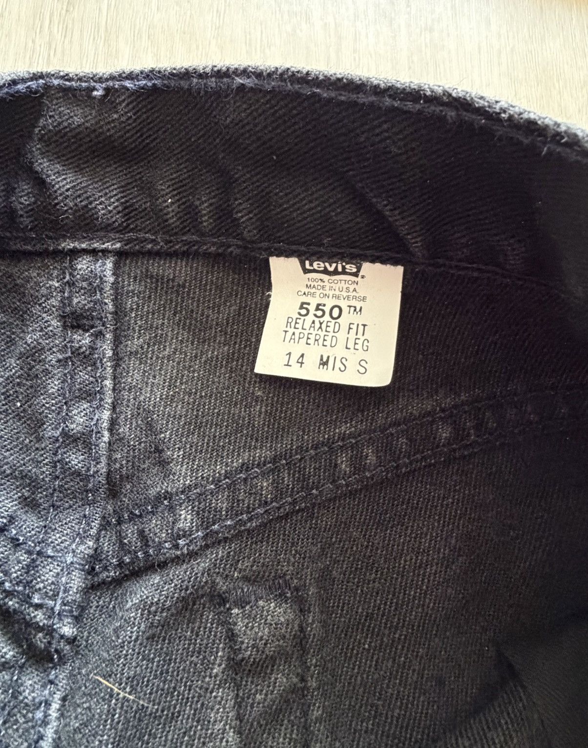 Levi's Vintage Levis 550 Relaxed Fit USA Sz 14 Size 32" / US 10 / IT 46 - 8 Thumbnail